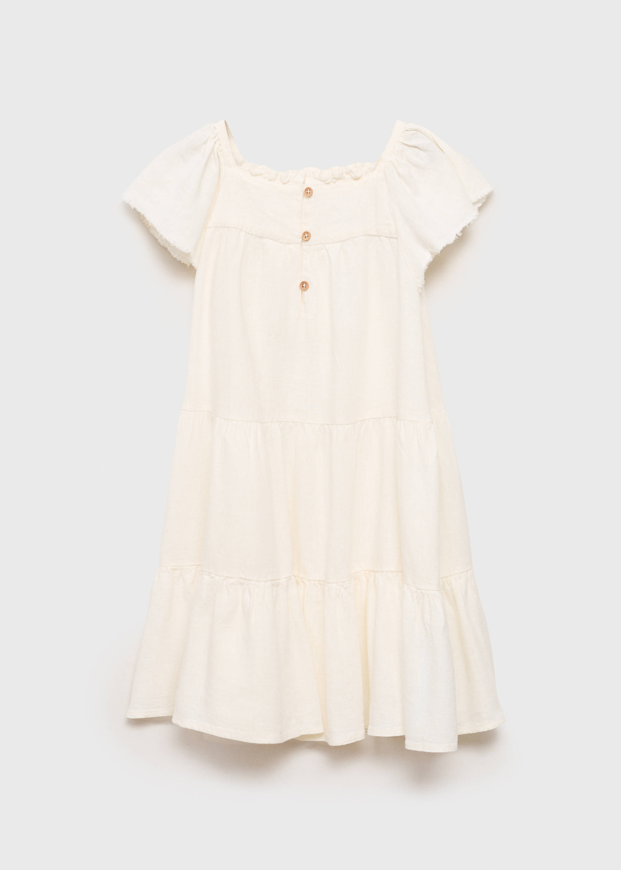 Ruffled linen dress - Reverse of the article