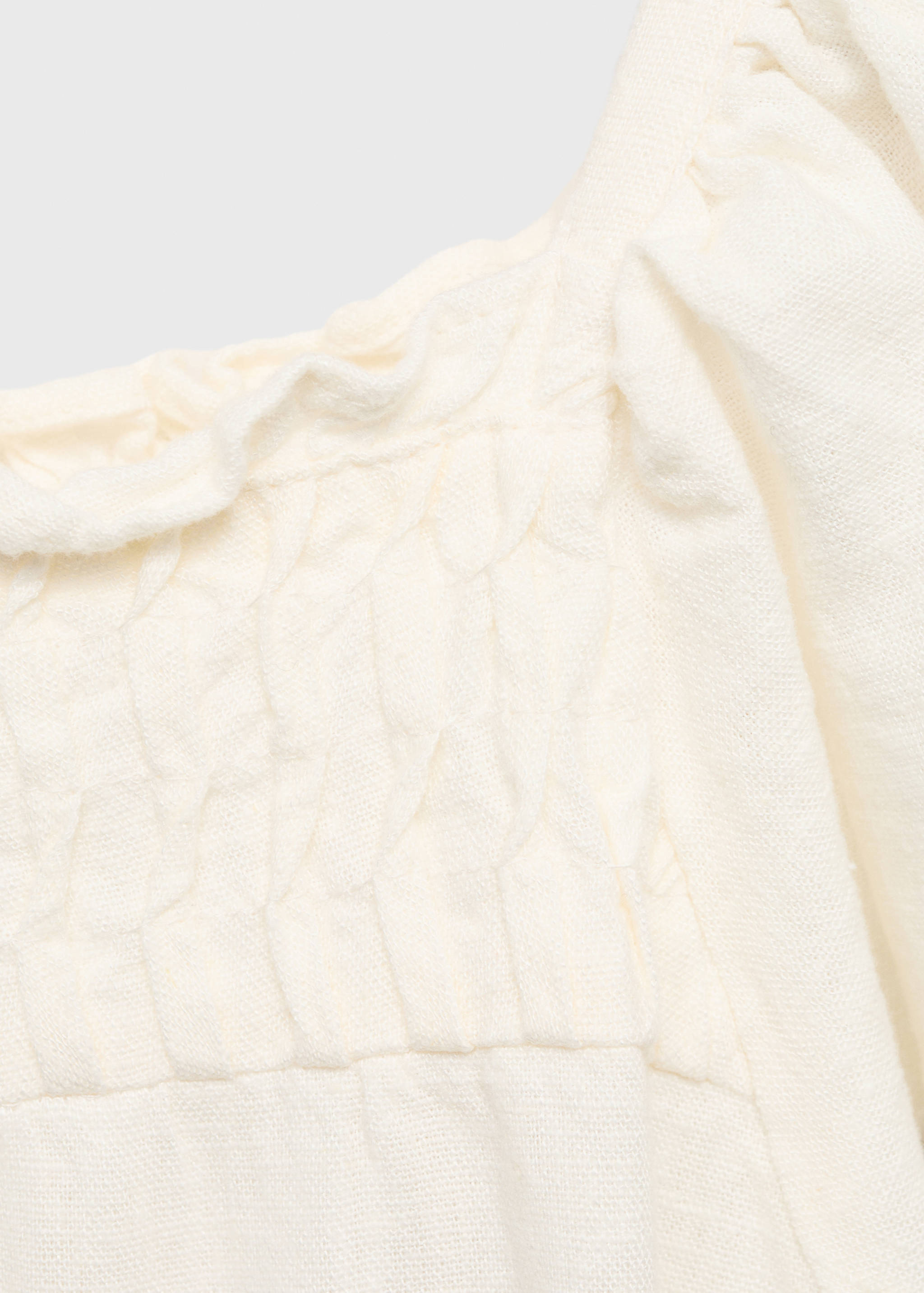 Ruffled linen dress - Details of the article 0