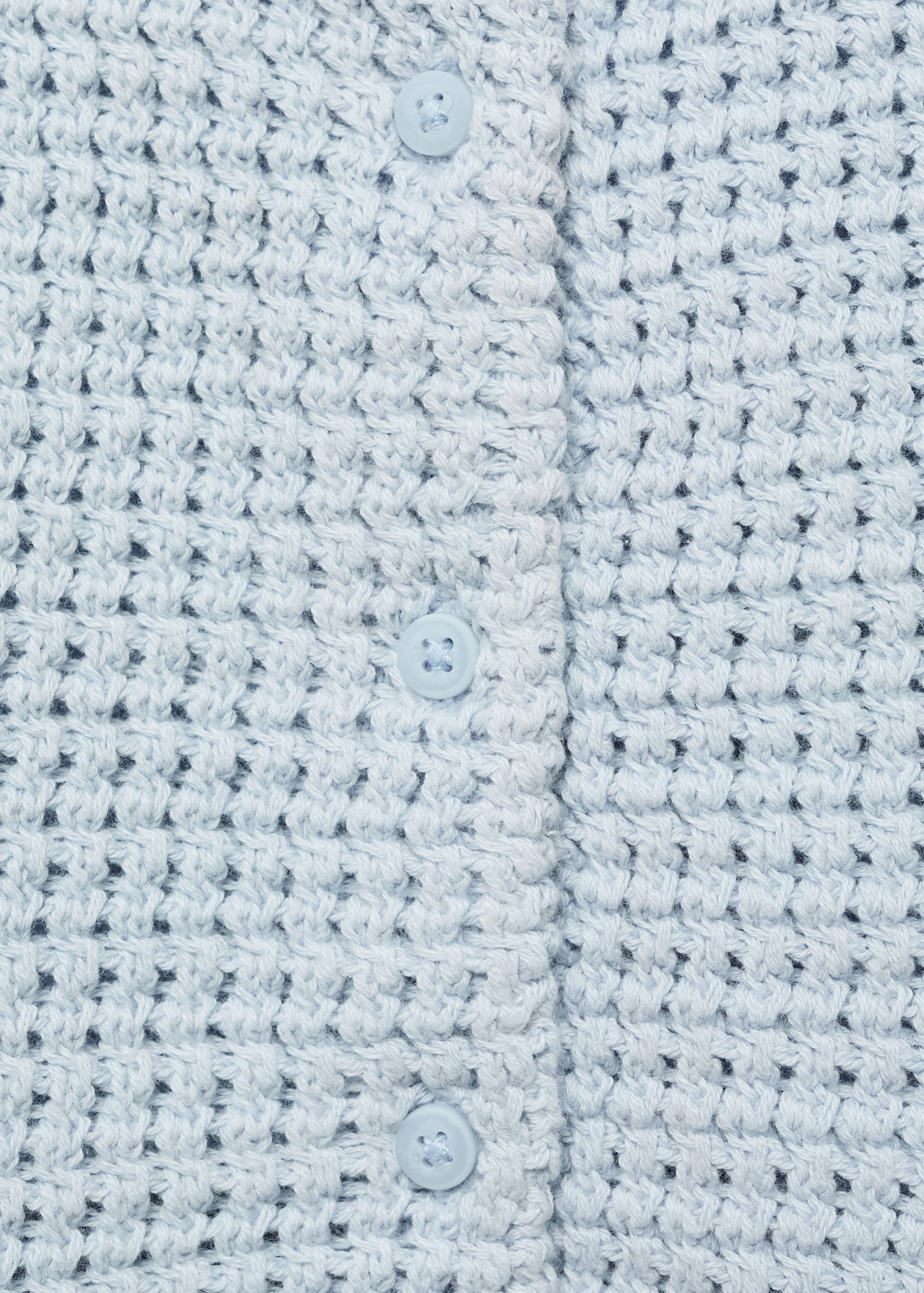 Buttoned knit top - Details of the article 0