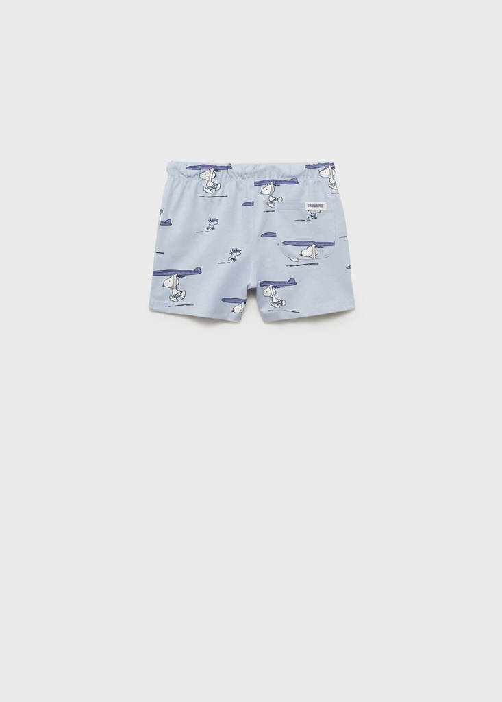 Snoopy bermuda shorts — Sky Blue