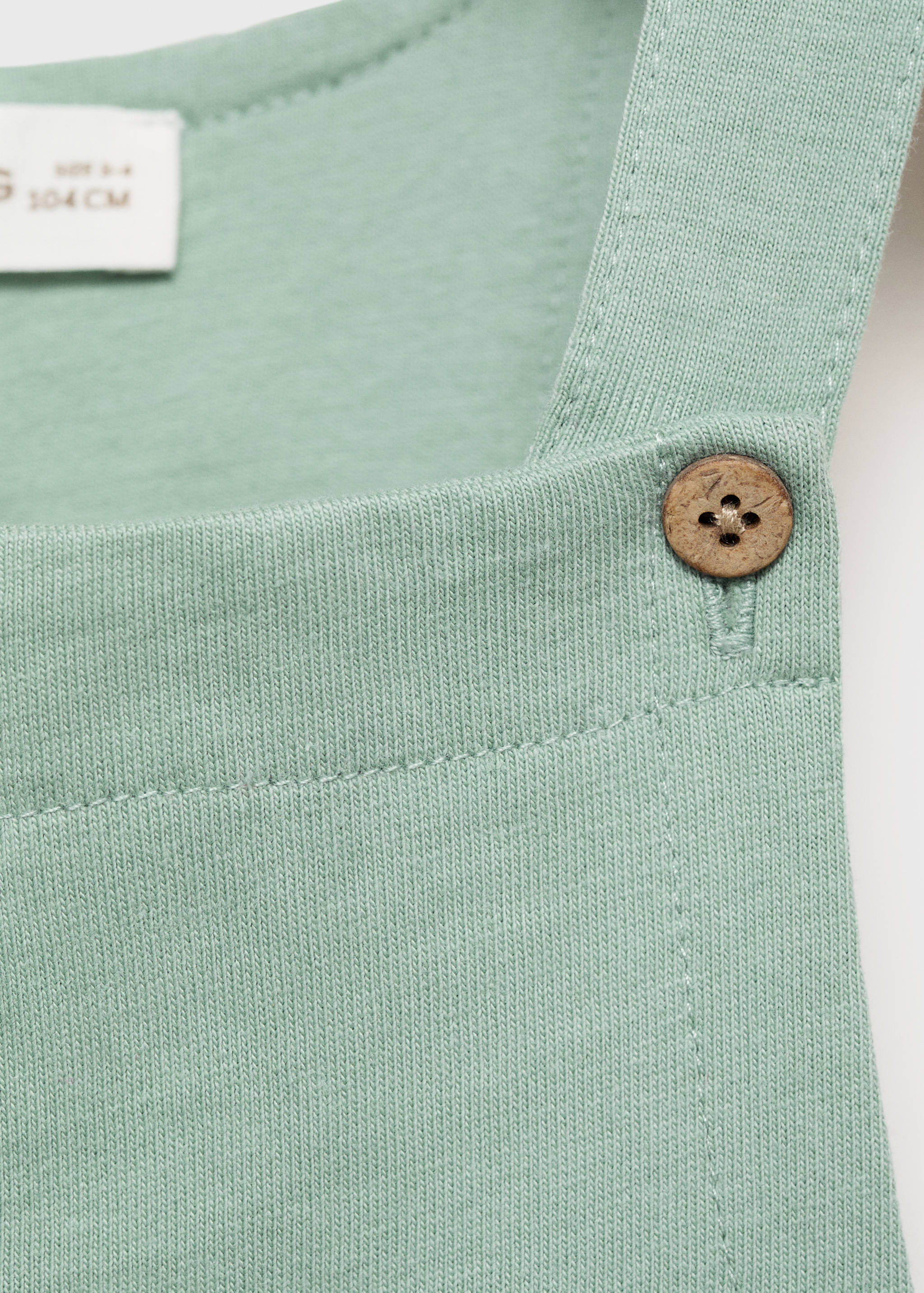 Short cotton dungarees - Details of the article 8