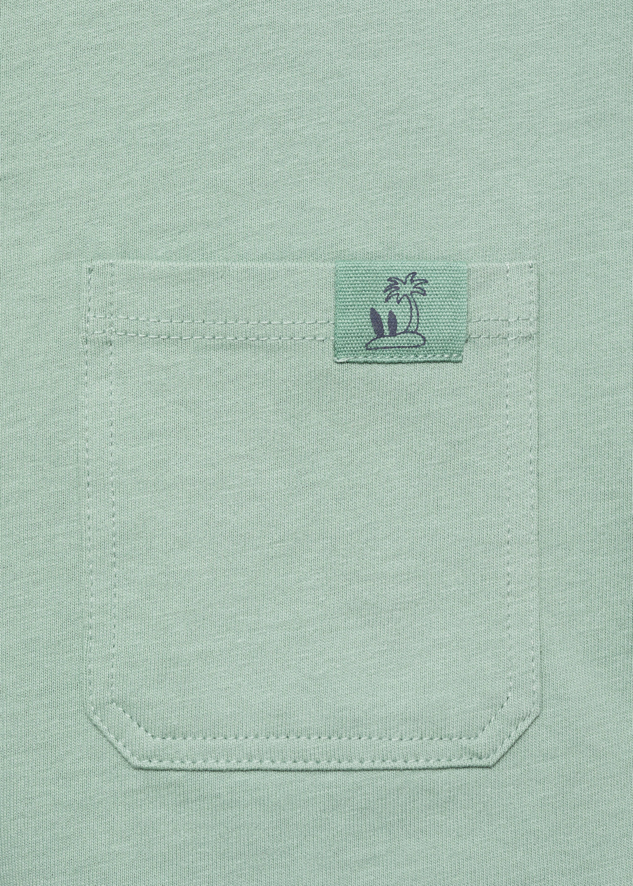 Short cotton dungarees - Details of the article 0