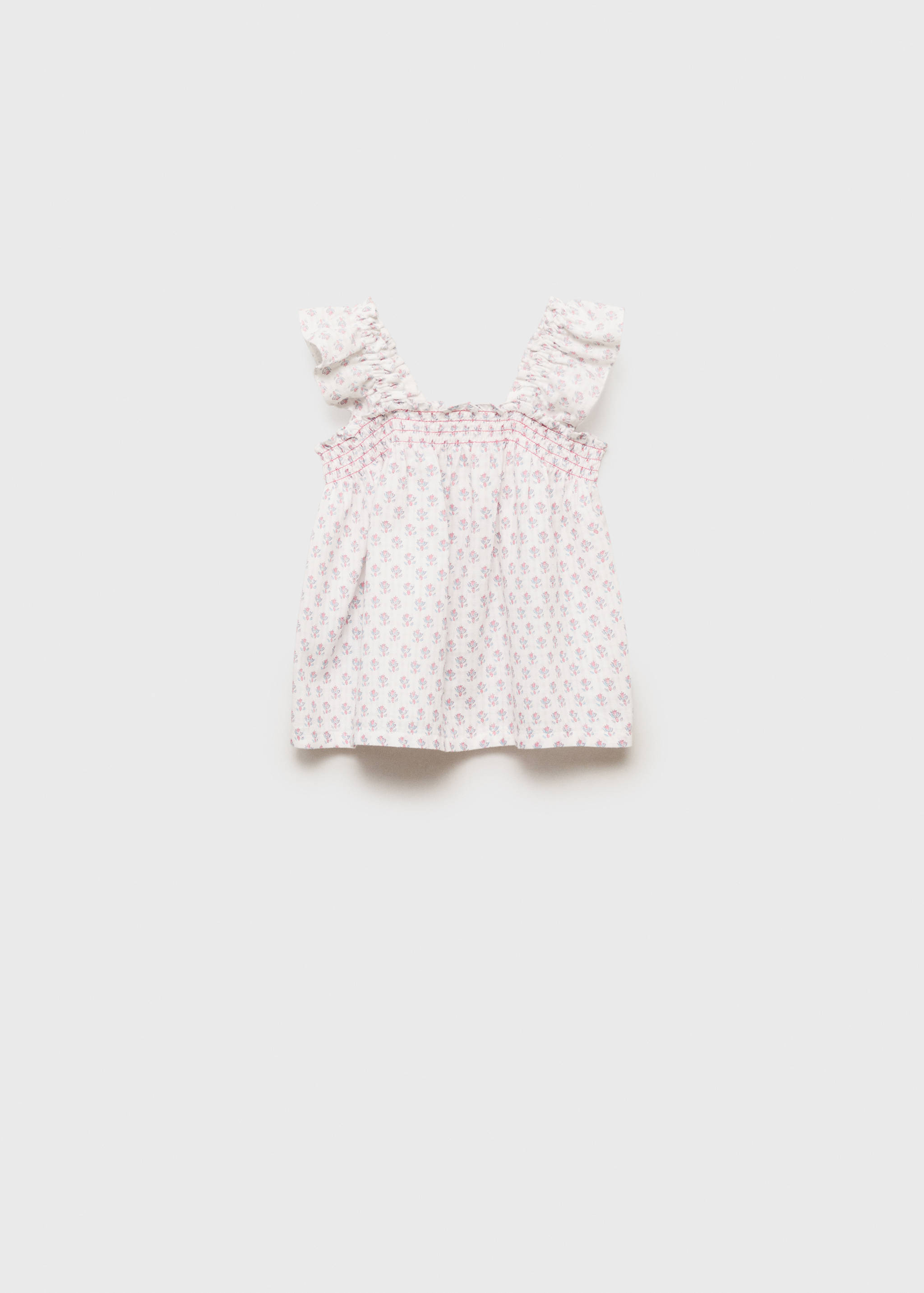 Ruffled embroidered blouse - Article without model