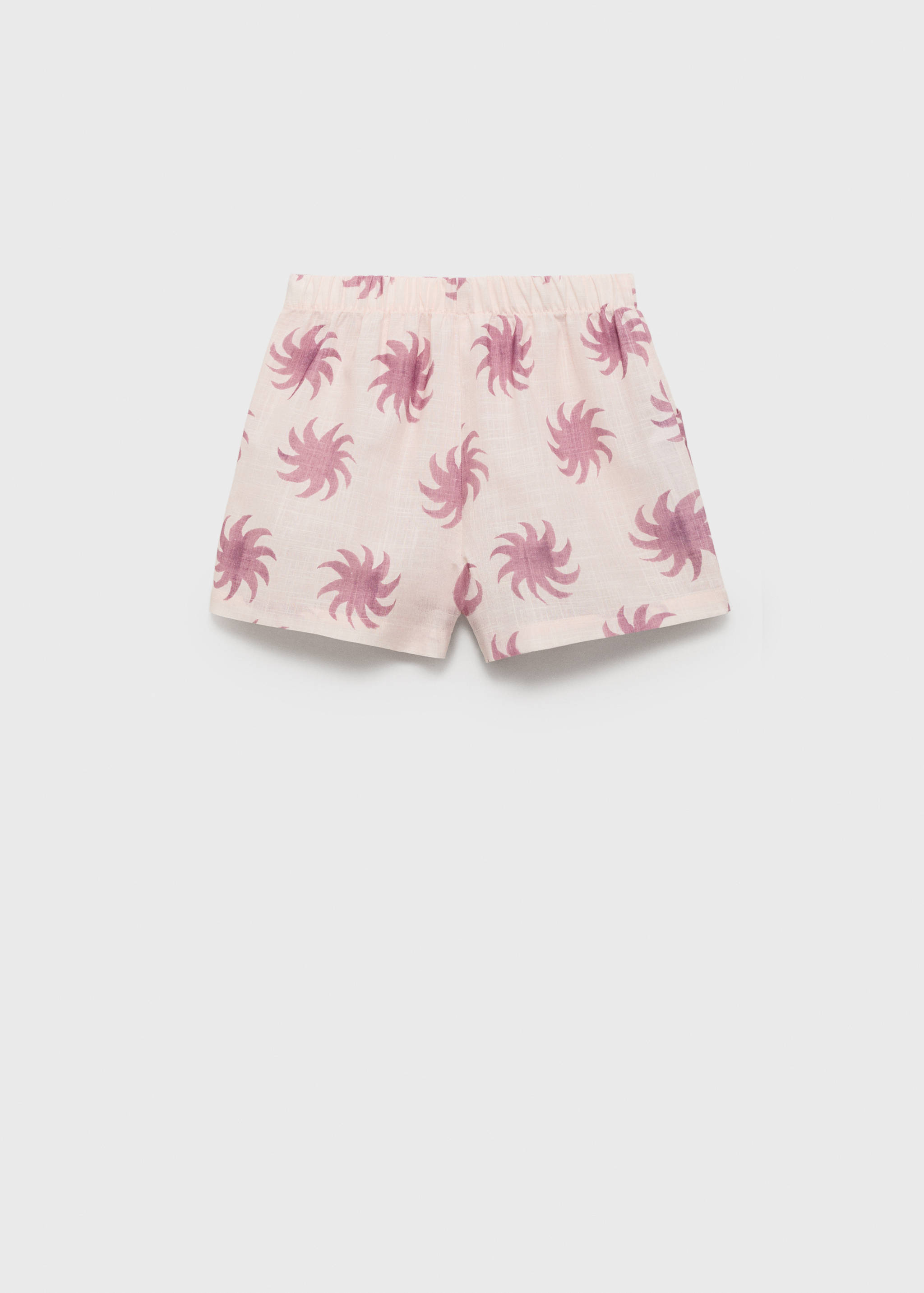 Printed cotton shorts - Reverse of the article