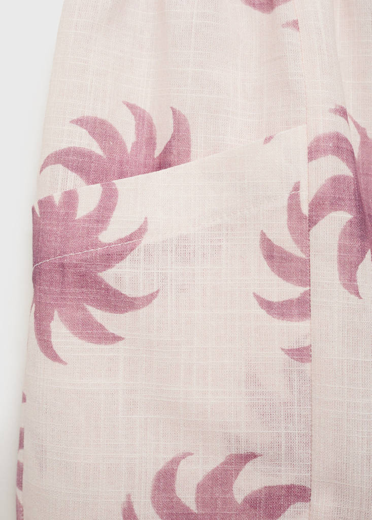 Printed cotton shorts — Pink