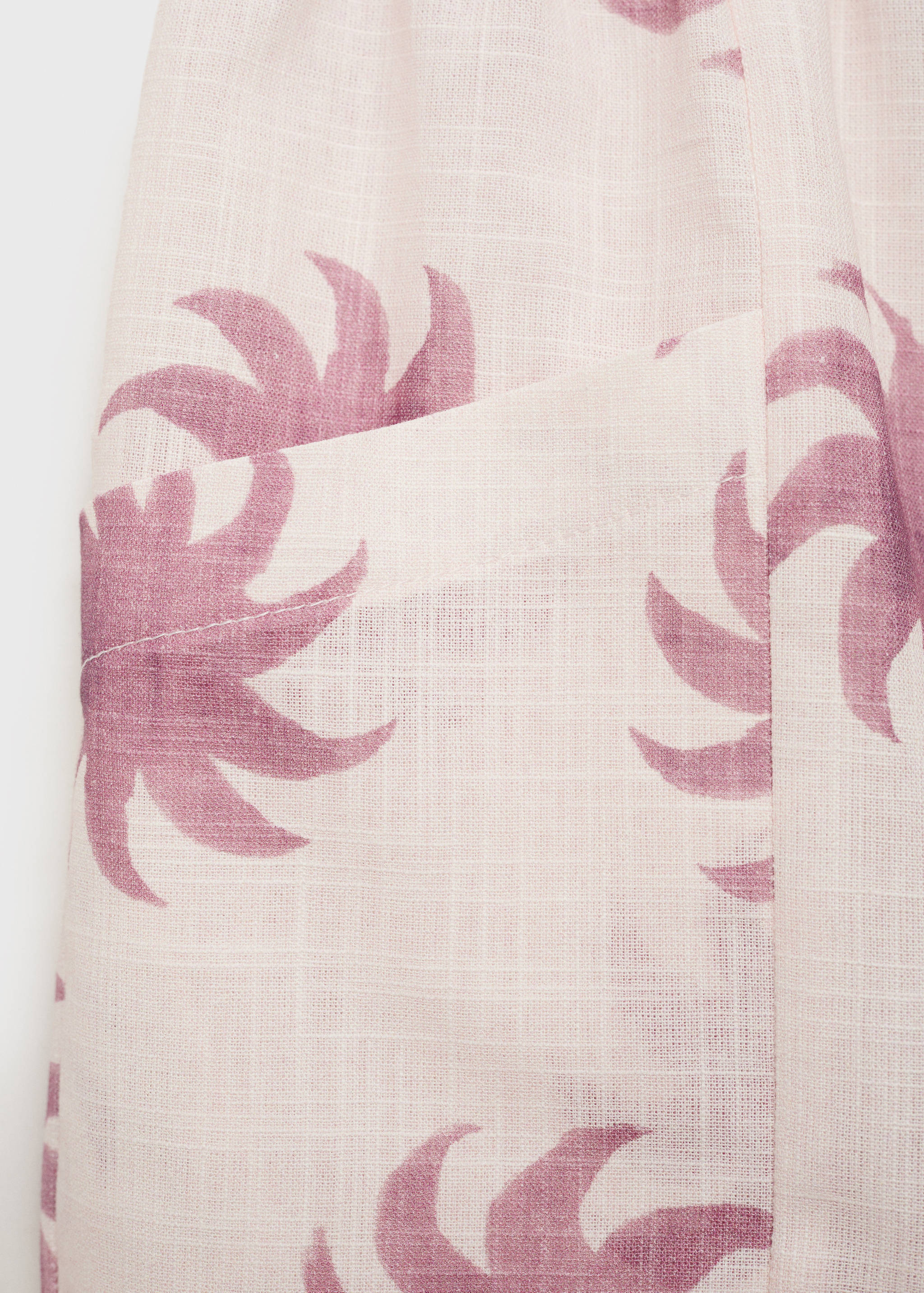 Printed cotton shorts - Details of the article 0