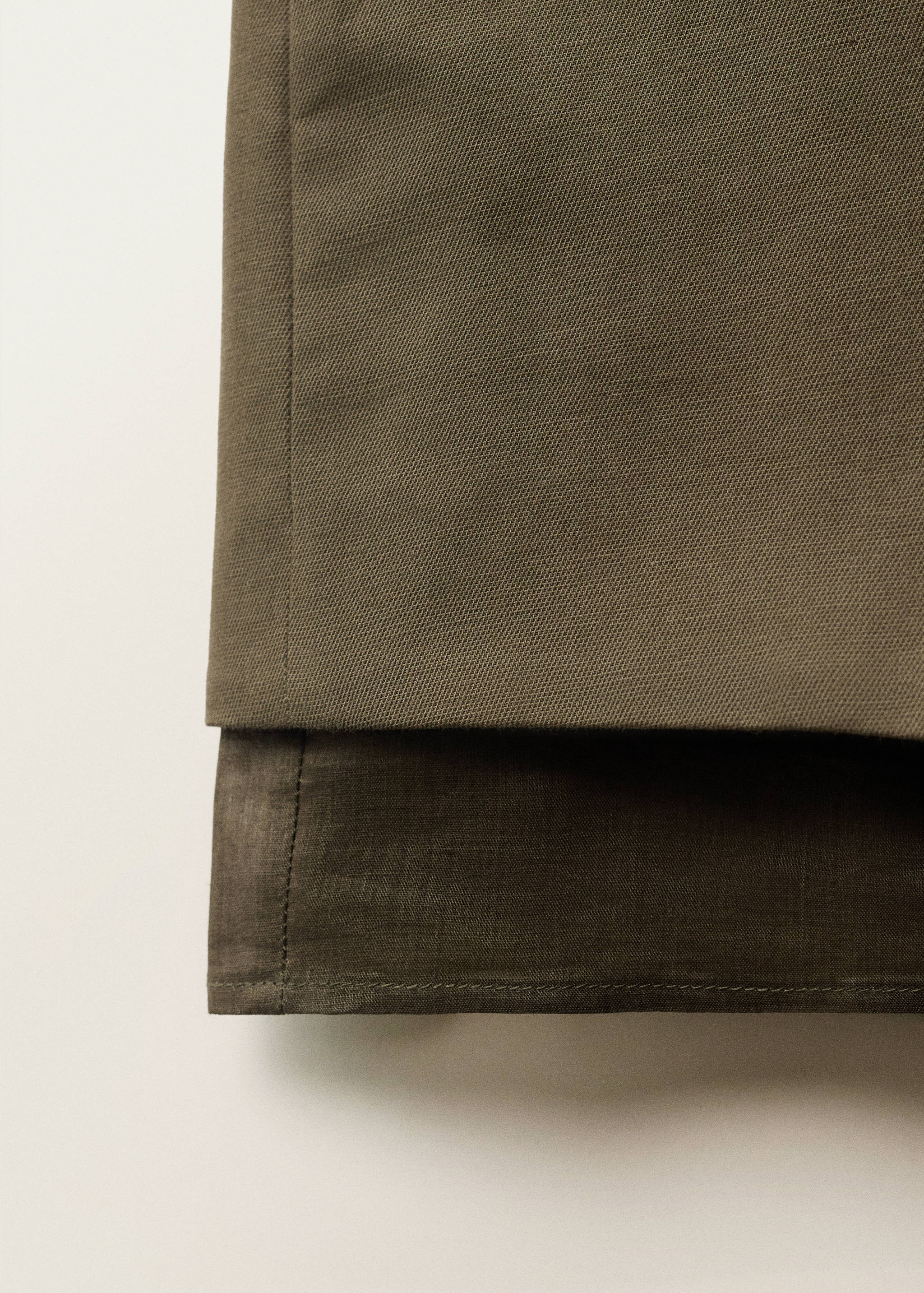 Combined linen-blend shorts - Details of the article 8