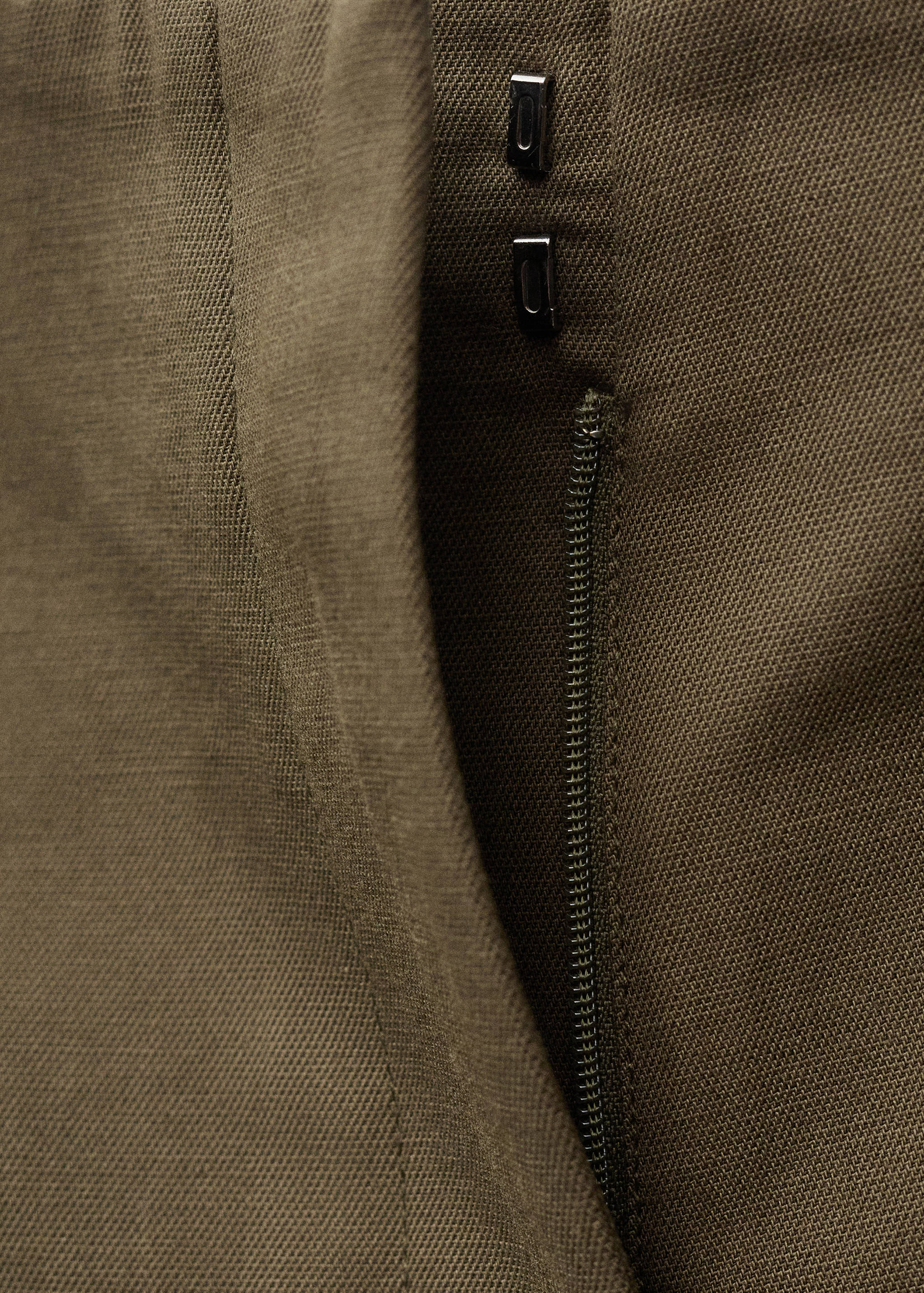 Combined linen-blend shorts - Details of the article 0