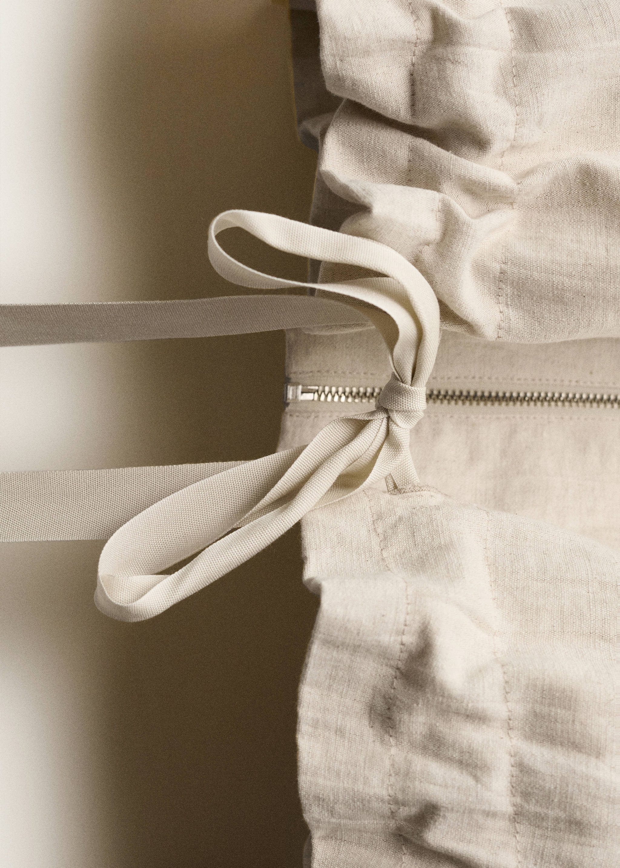 Linen-blend cropped jacket - Details of the article 8