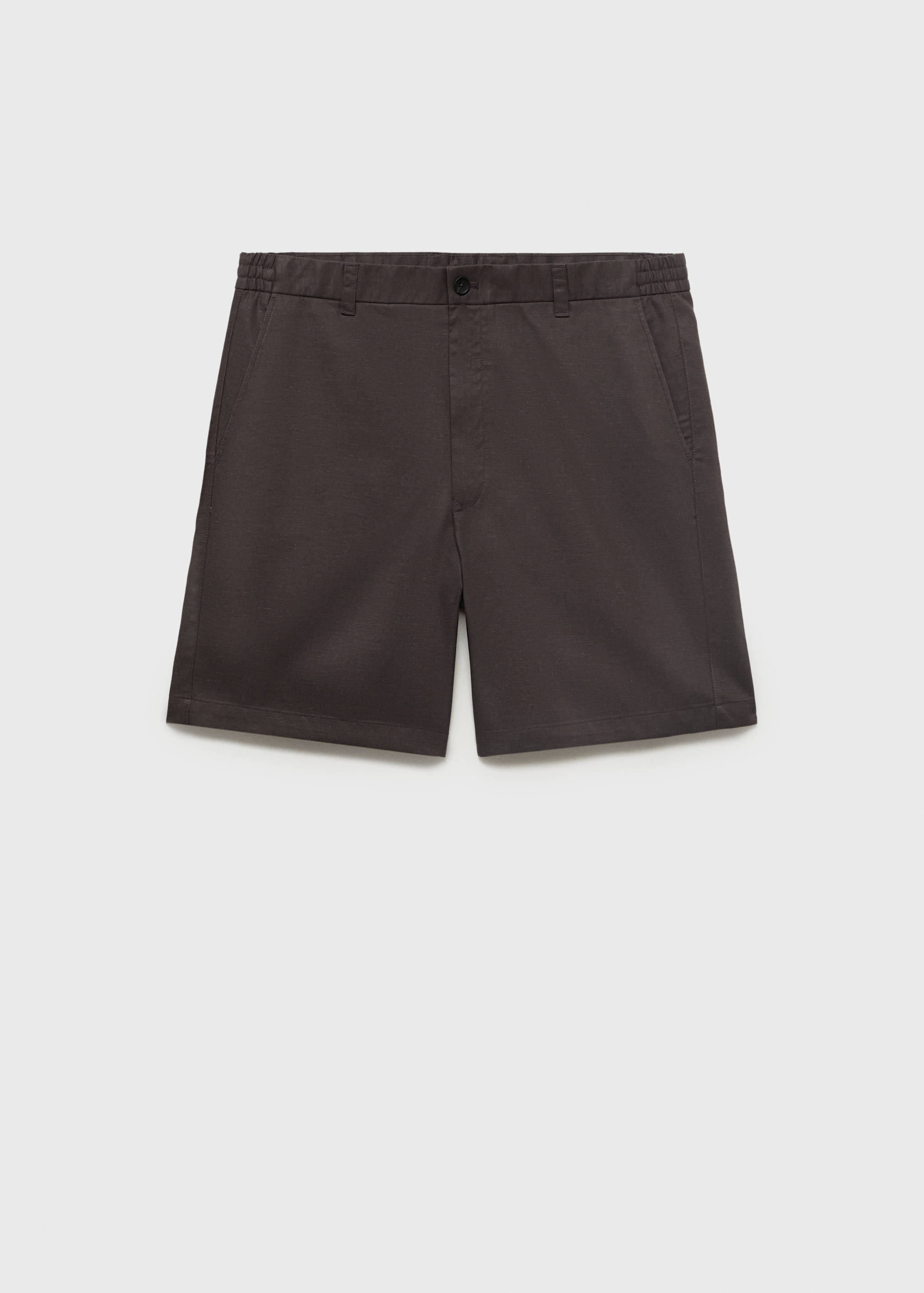 Straight fluid bermuda shorts - Article without model