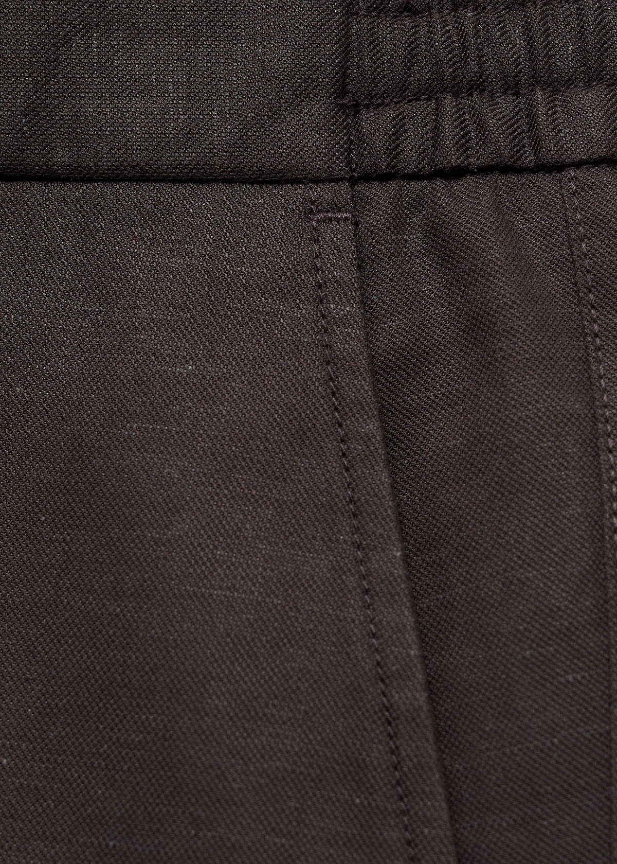 Straight fluid bermuda shorts — Chocolate