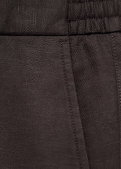 Straight fluid bermuda shorts — Chocolate 10