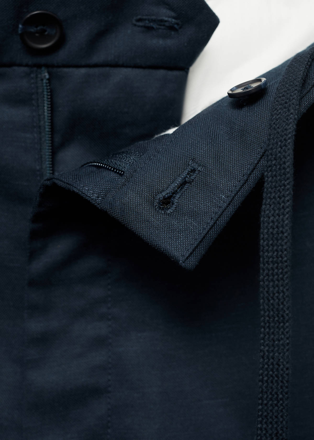Straight fluid bermuda shorts — Dark Navy