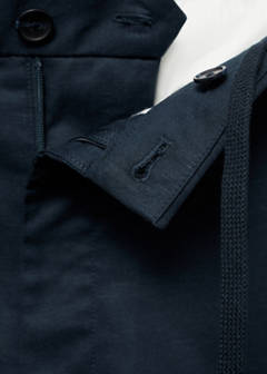 Straight fluid bermuda shorts — Dark Navy 8