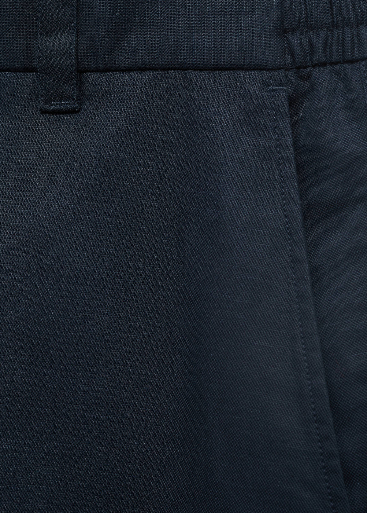 Straight fluid bermuda shorts — Dark Navy