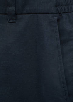 Straight fluid bermuda shorts — Dark Navy 9