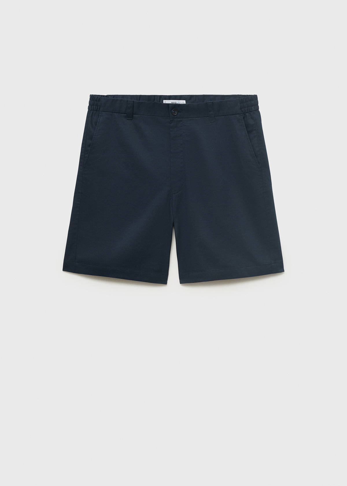 Straight fluid bermuda shorts — Dark Navy