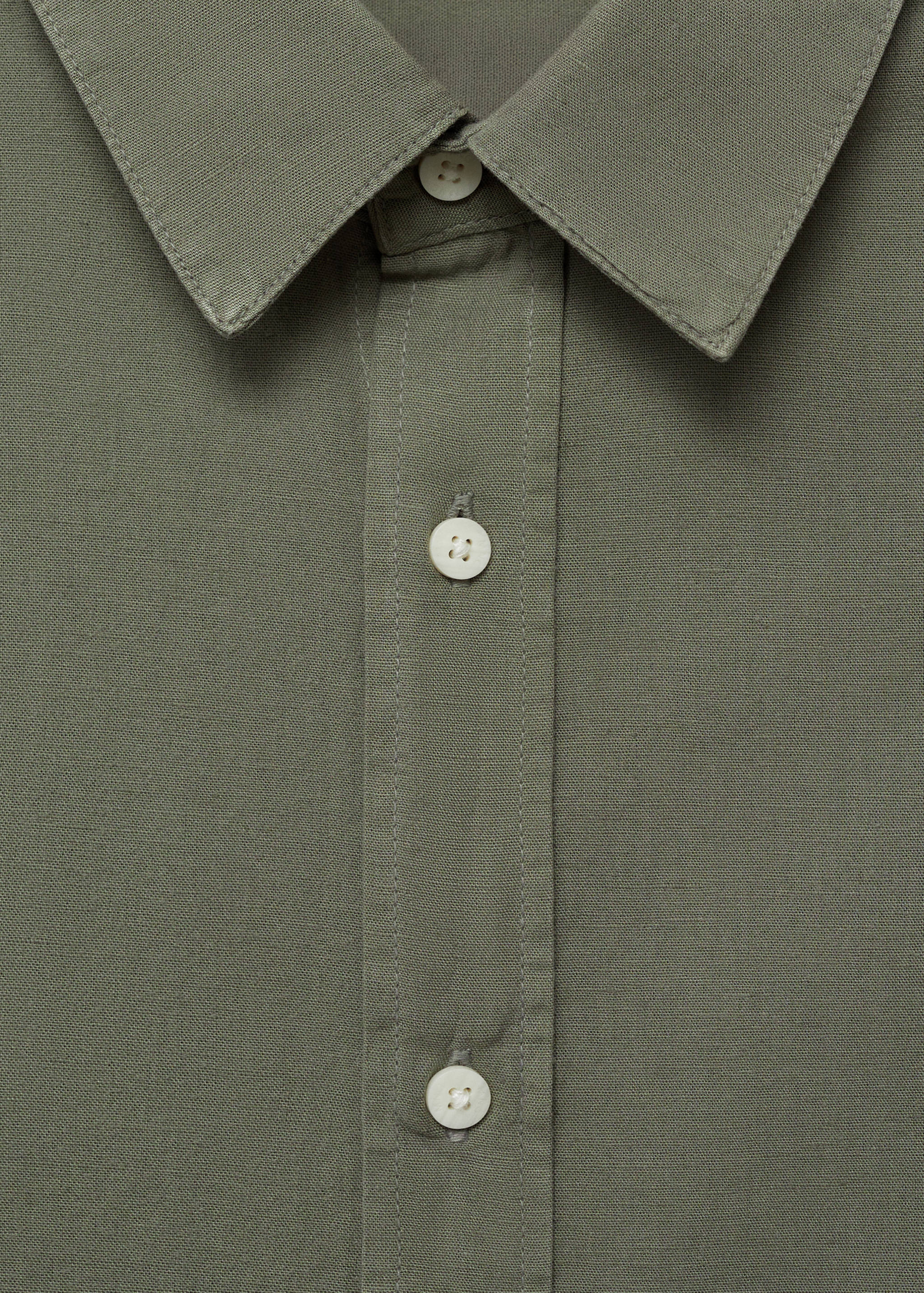 Linen oxford shirt - Details of the article 8