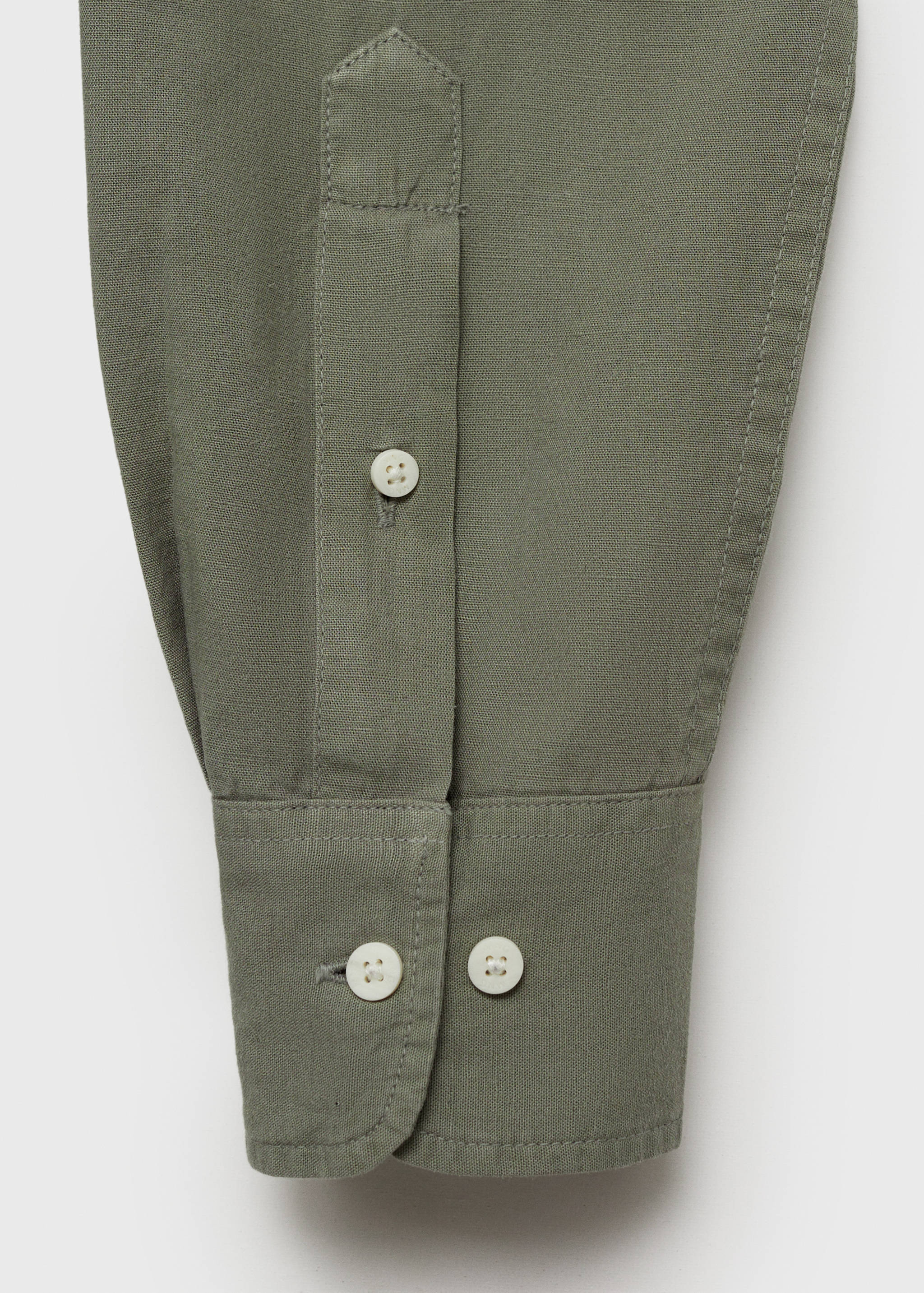 Linen oxford shirt - Details of the article 0