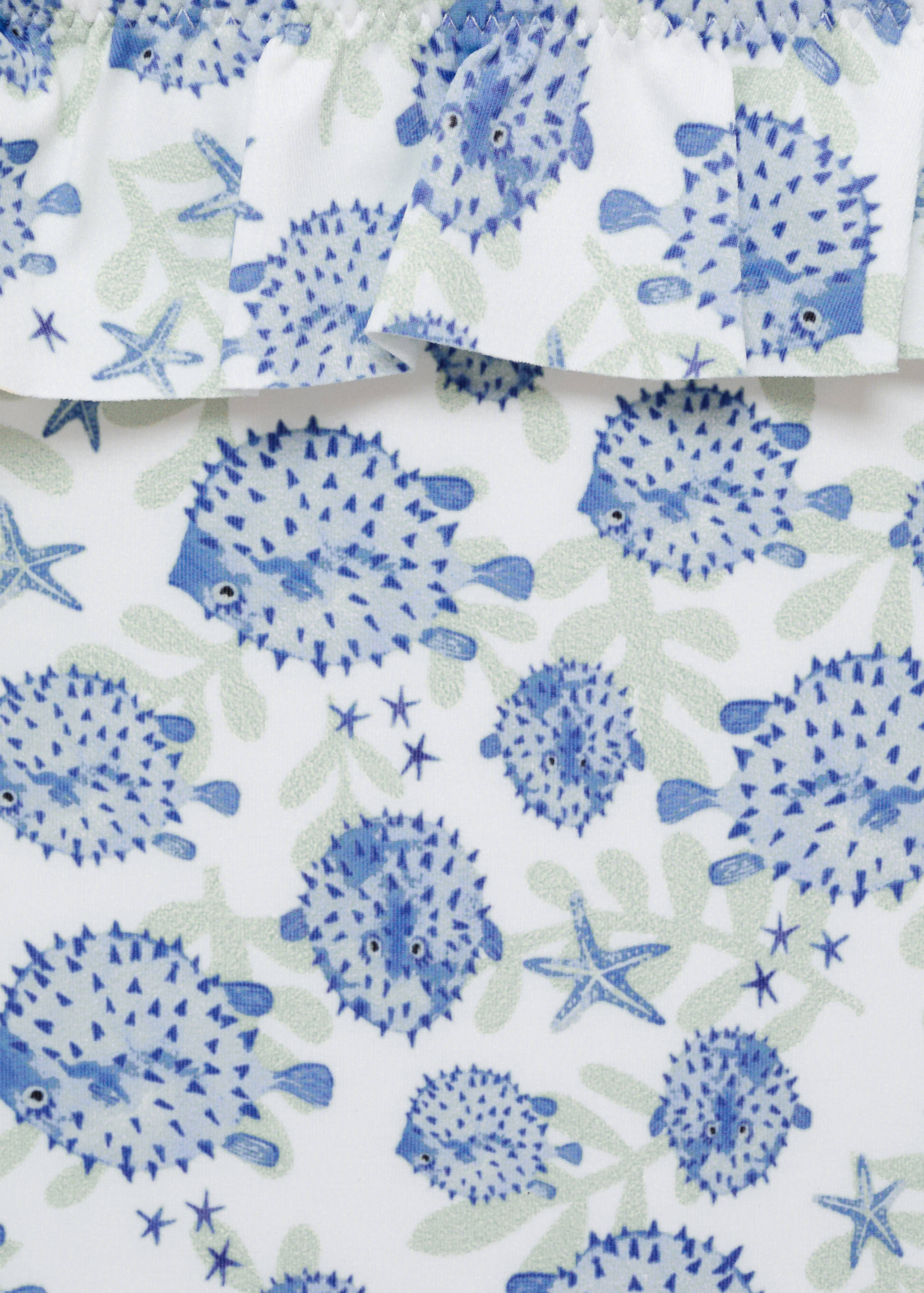 Ruffle print swimsuit - Details of the article 0