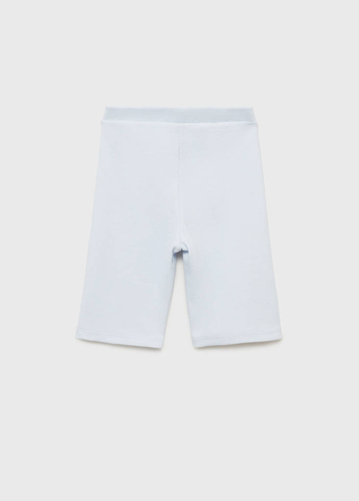 Ribbed short leggings — Sky Blue