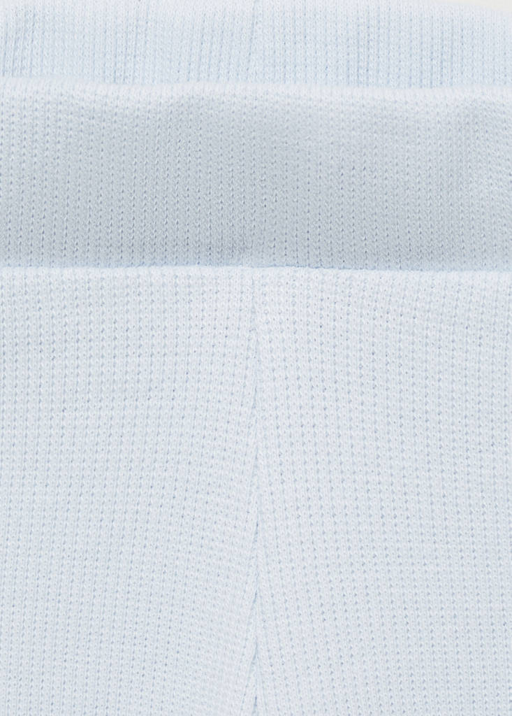Ribbed short leggings — Sky Blue