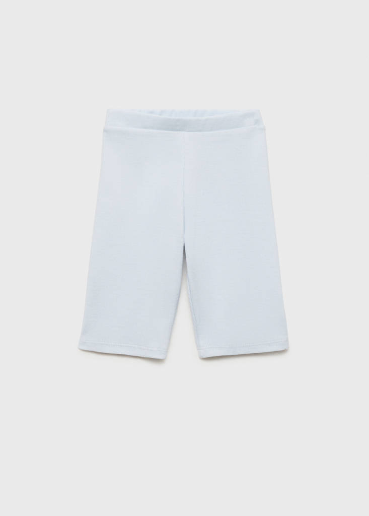 Ribbed short leggings — Sky Blue