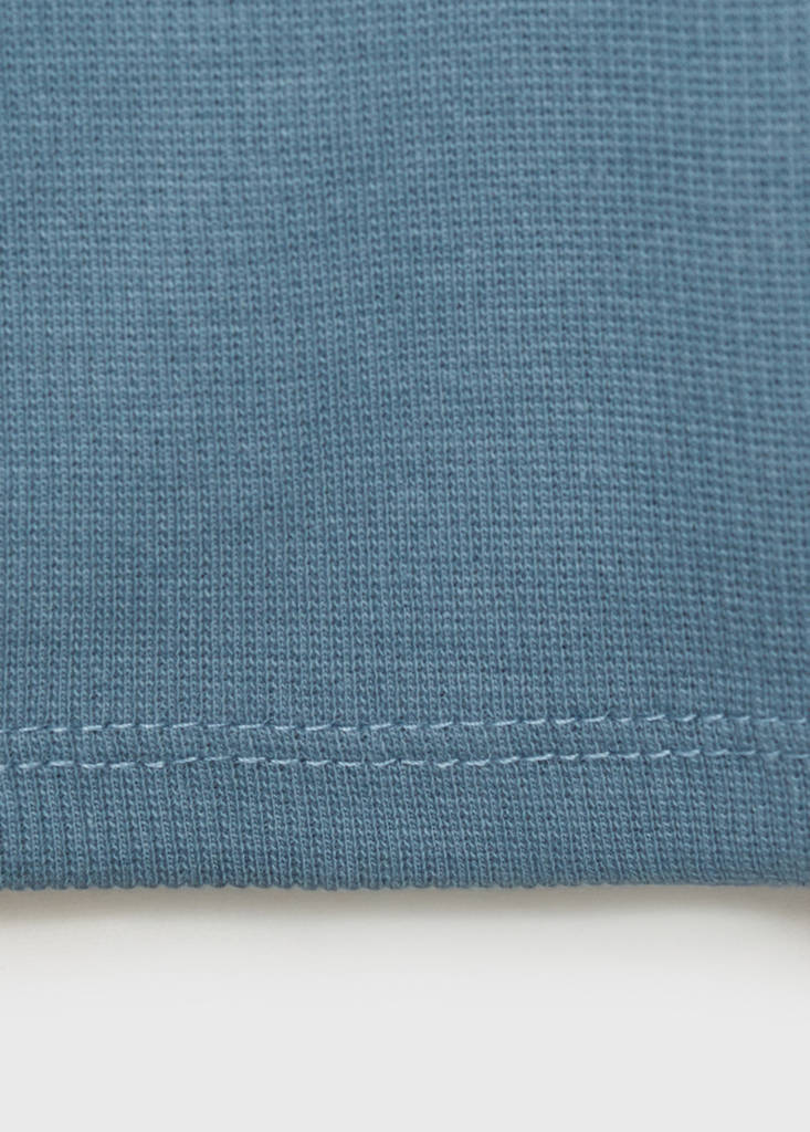 Ribbed short leggings — Petrol Blue