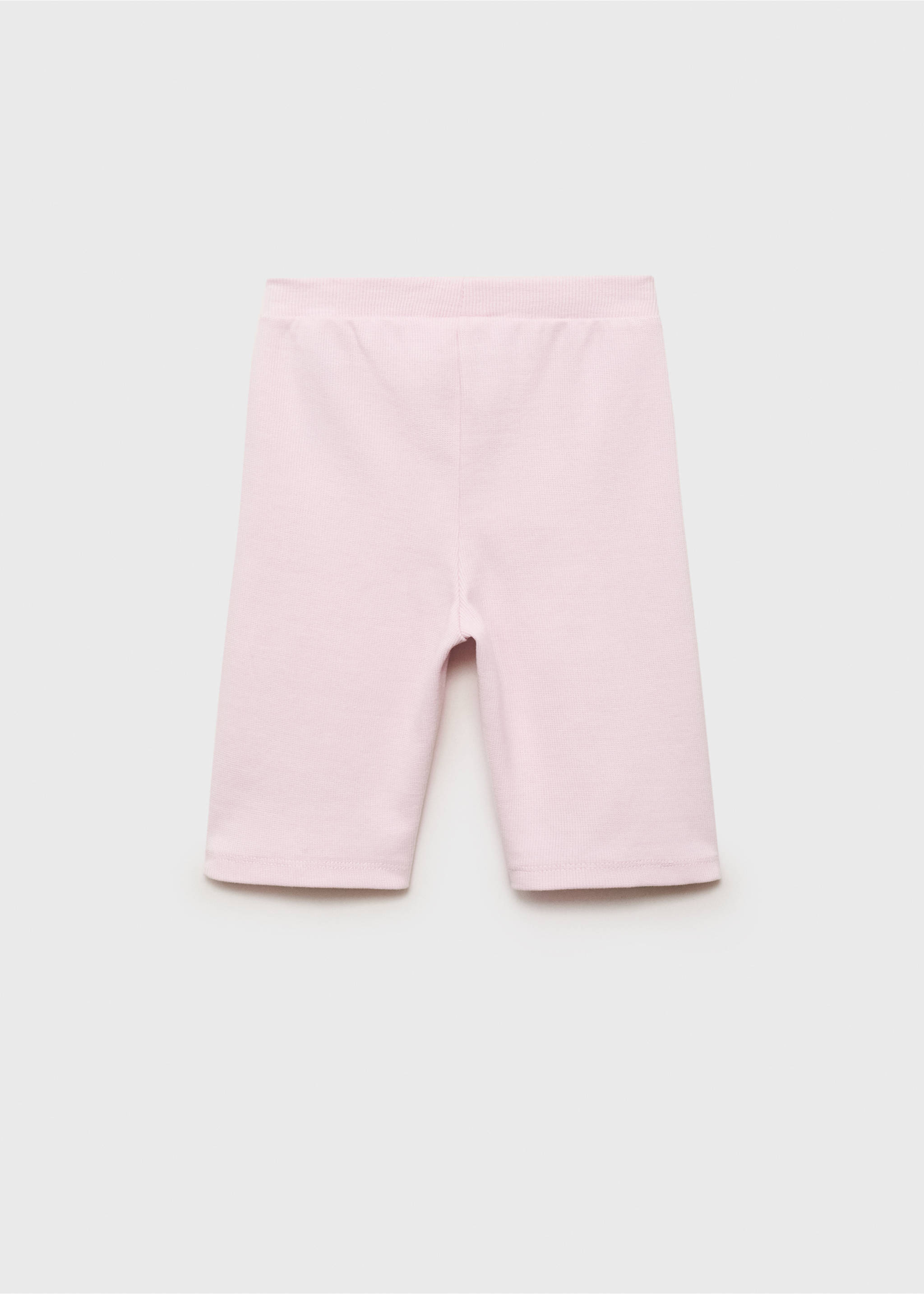 Ribbed short leggings - Reverse of the article, Pink. Ref: 87057890-00.