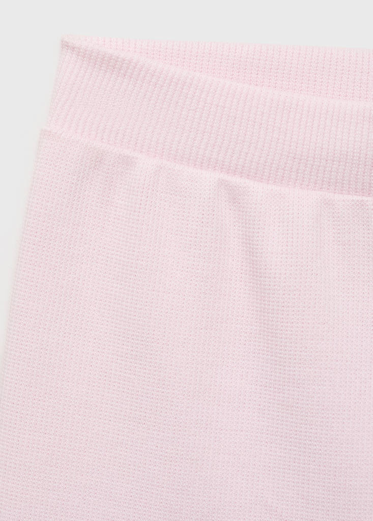 Ribbed short leggings — Pink
