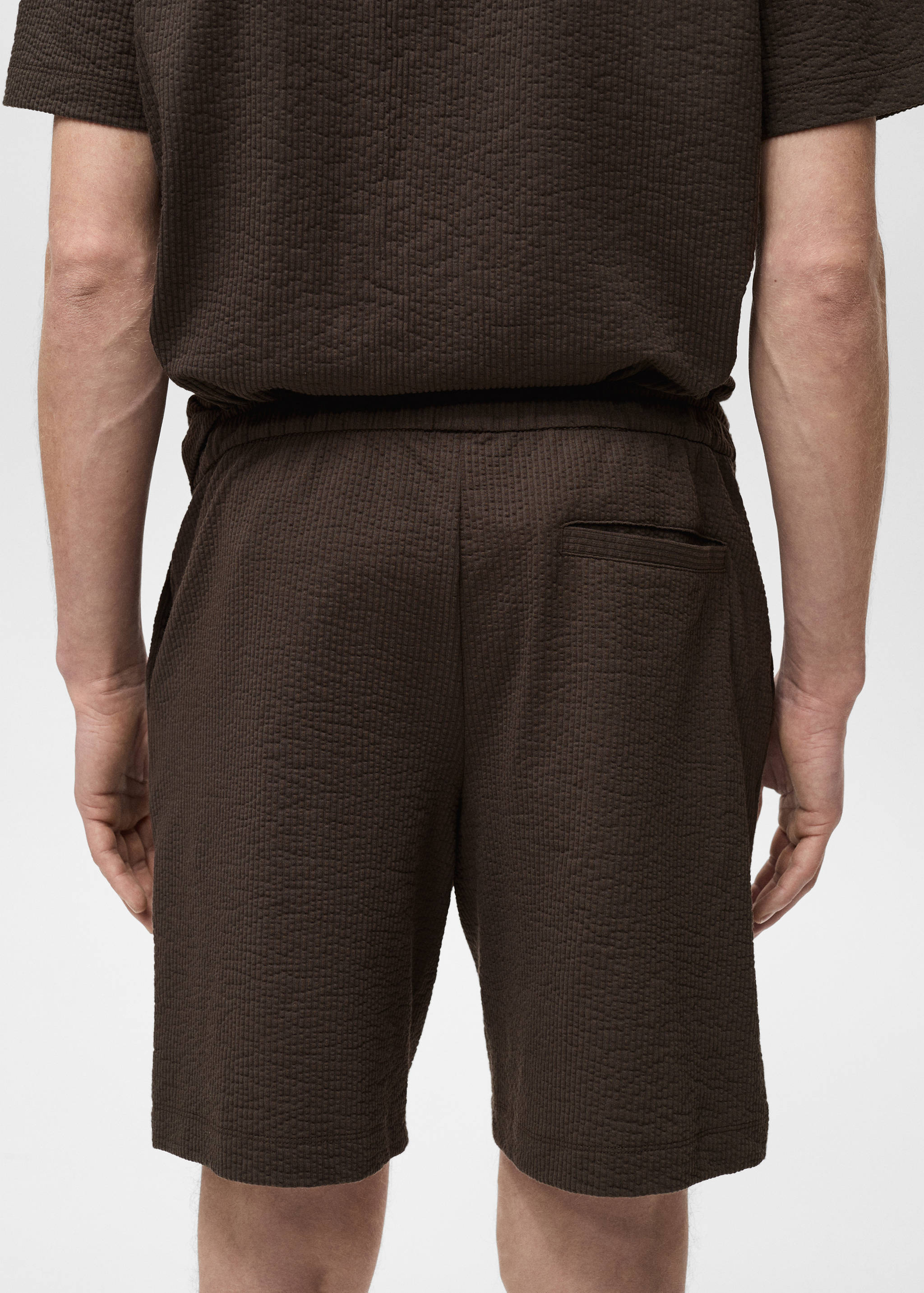 Seersucker shorts with drawstring - Details of the article 6