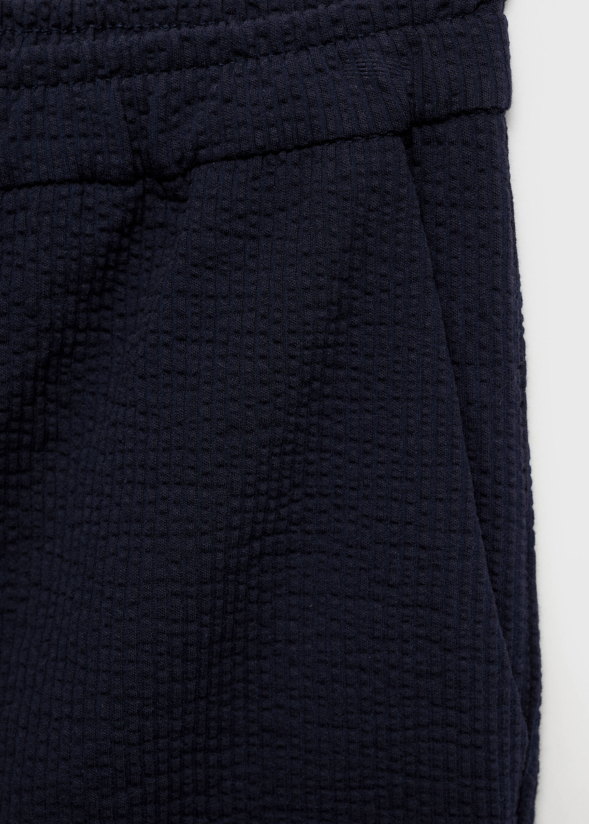 Seersucker shorts with drawstring - Details of the article 8