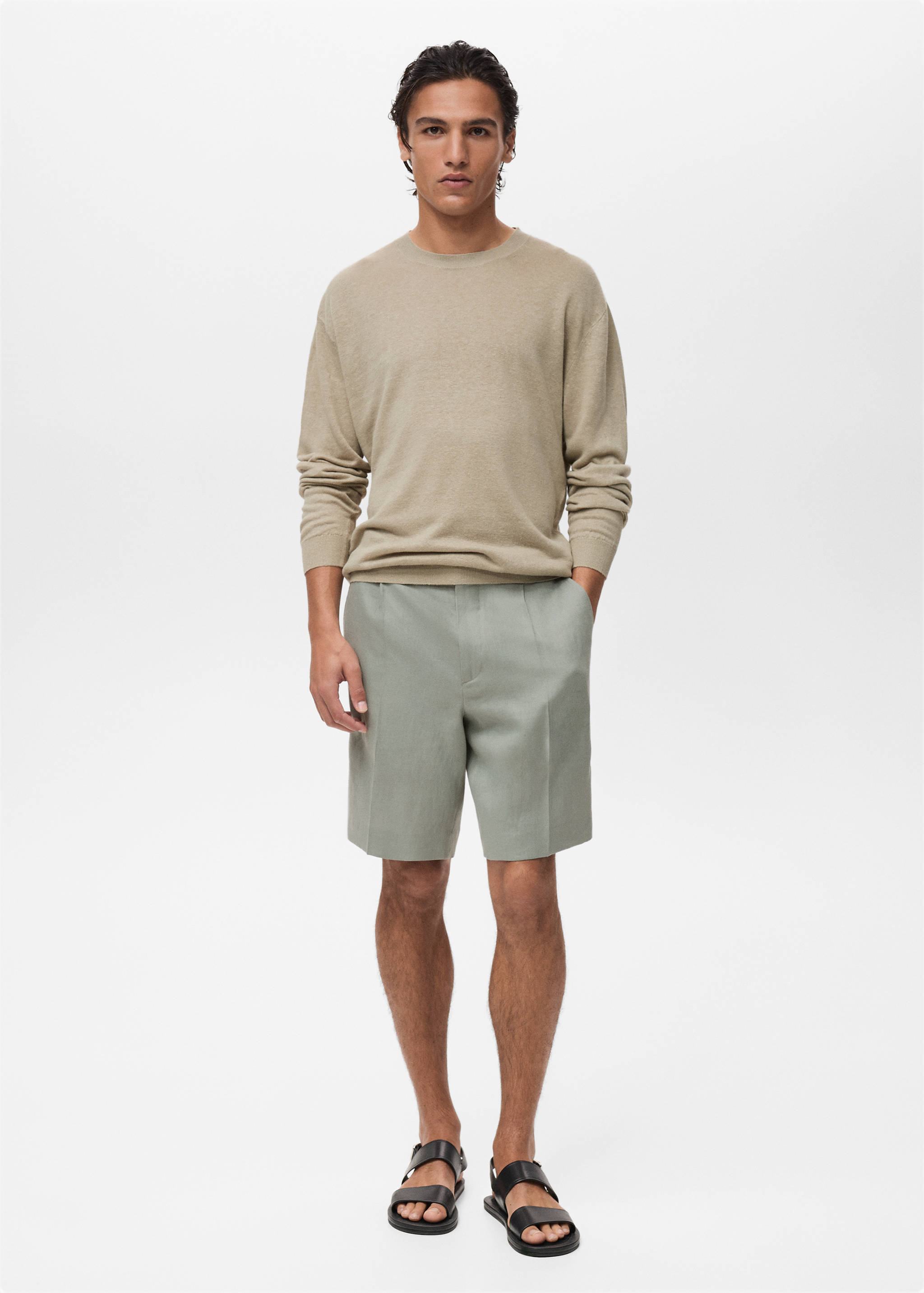 100% linen flowy sweater - General plane