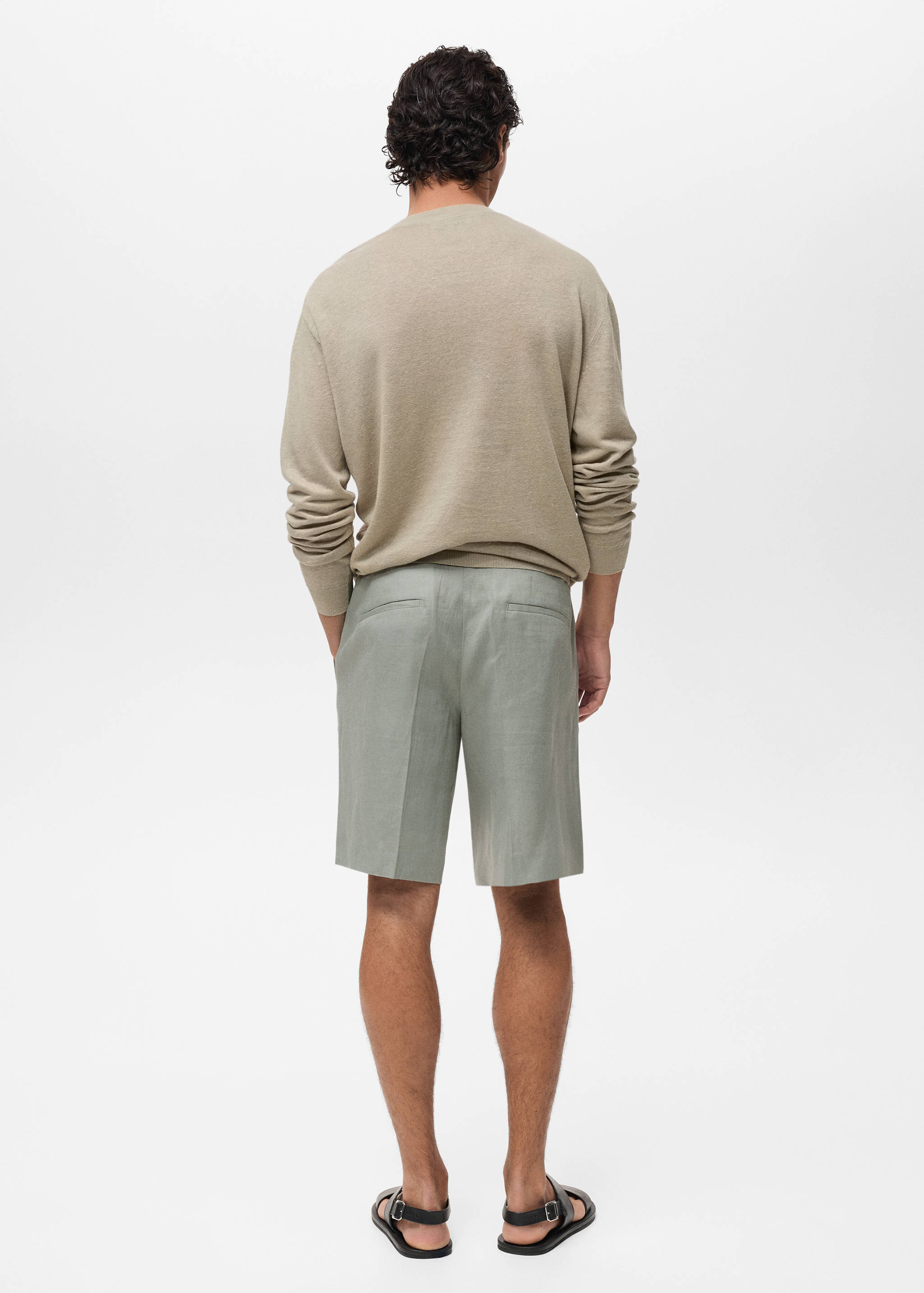 100% linen flowy sweater - Reverse of the article