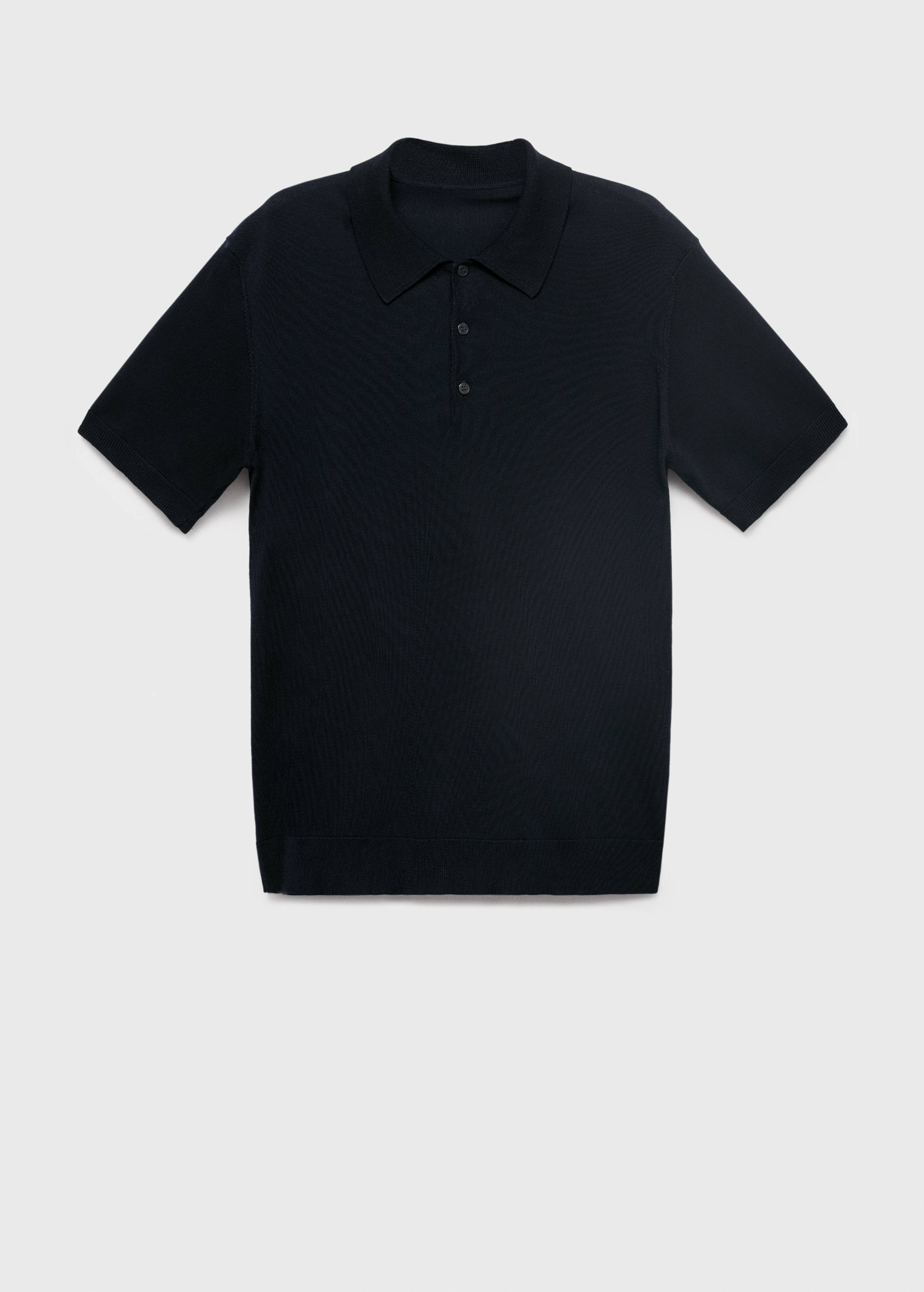 Feinstrick-Poloshirt aus Lyocell - Artikel ohne Model