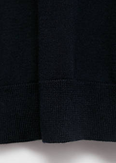 Fine-knit lyocell polo shirt — Navy 8