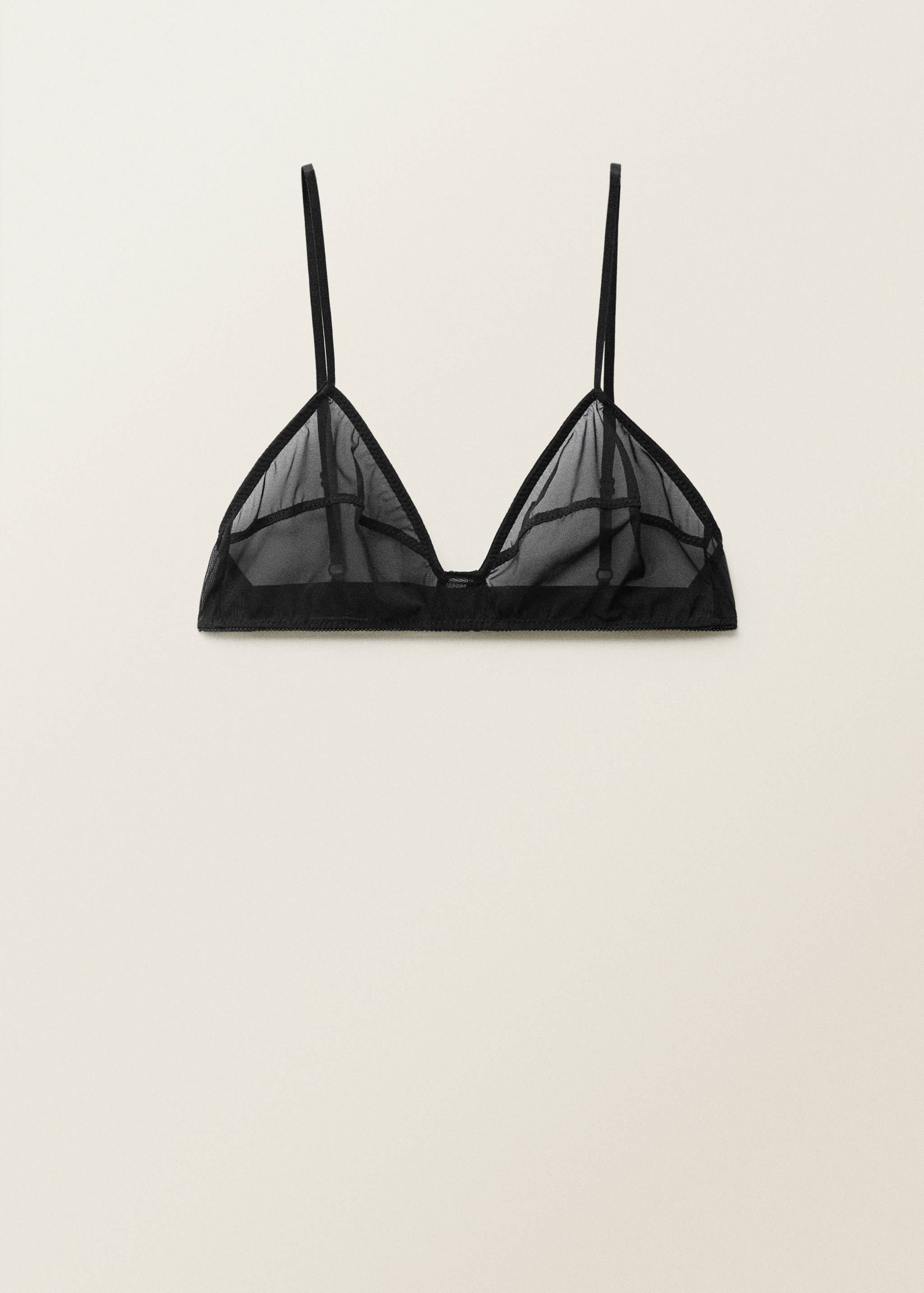 Semi-transparent bra with seam detail - Article without model