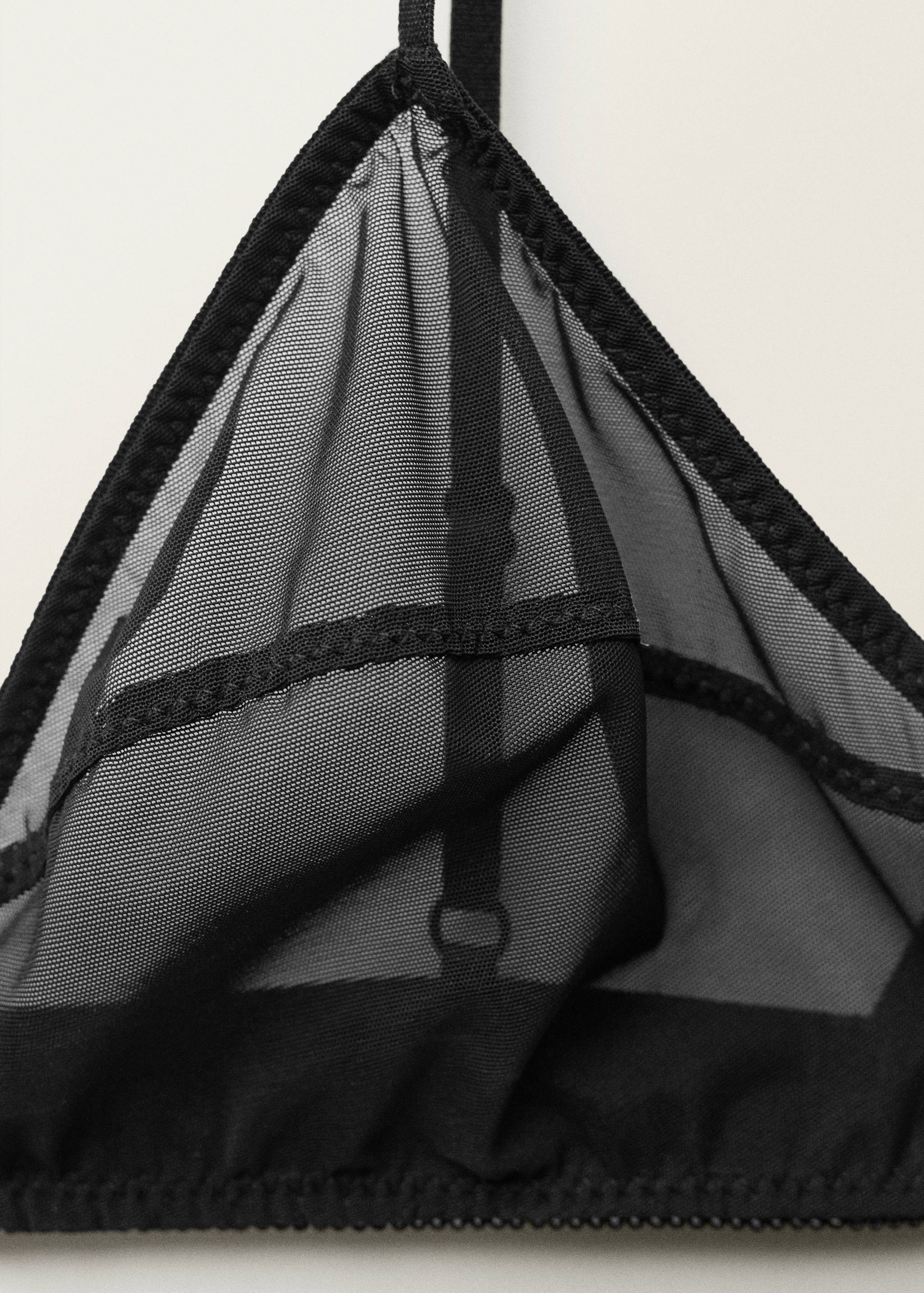 Semi-transparent bra with seam detail - Details of the article 8