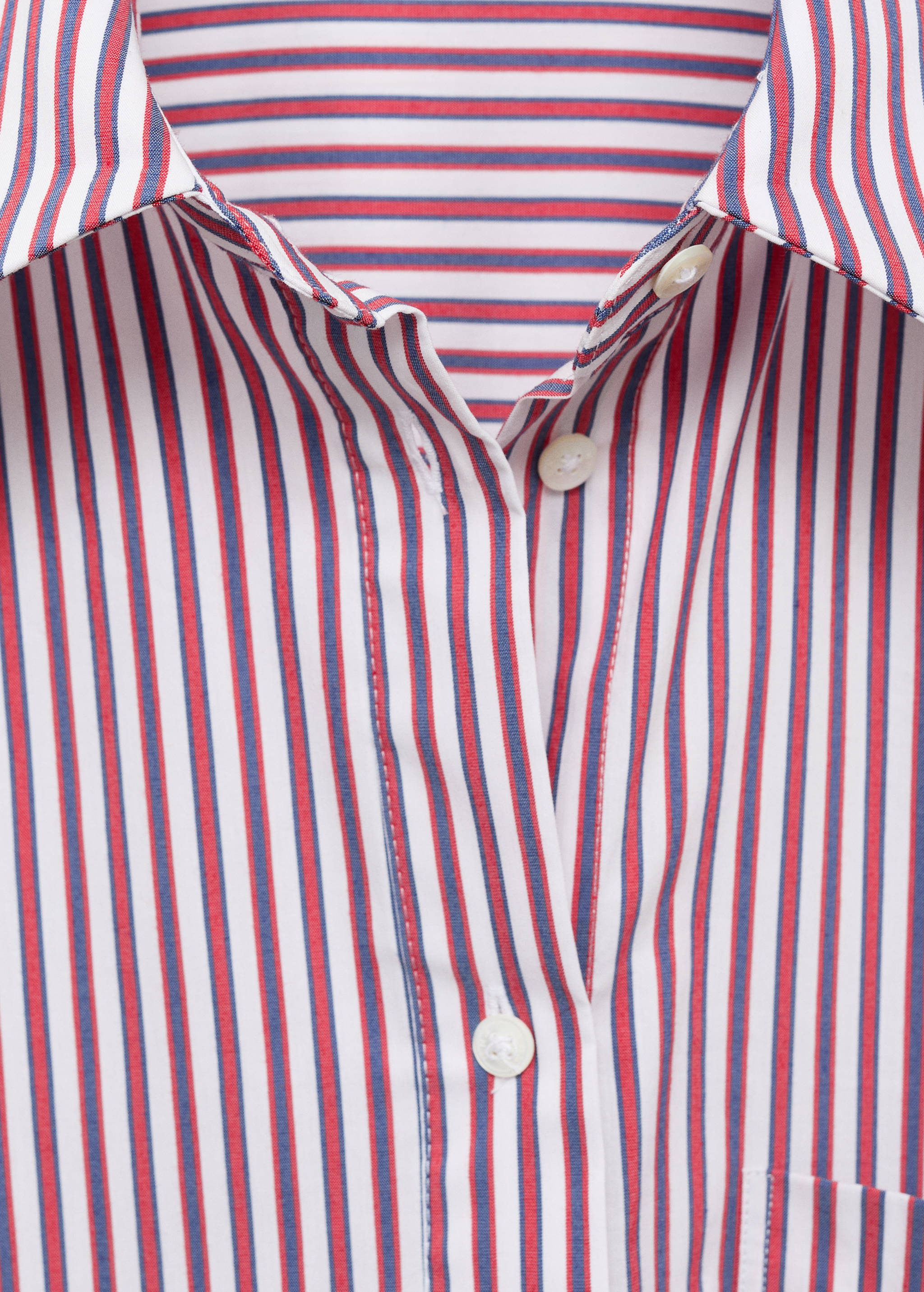 Camisa popelín rayas mensaje bordado - Detalle del artículo 8