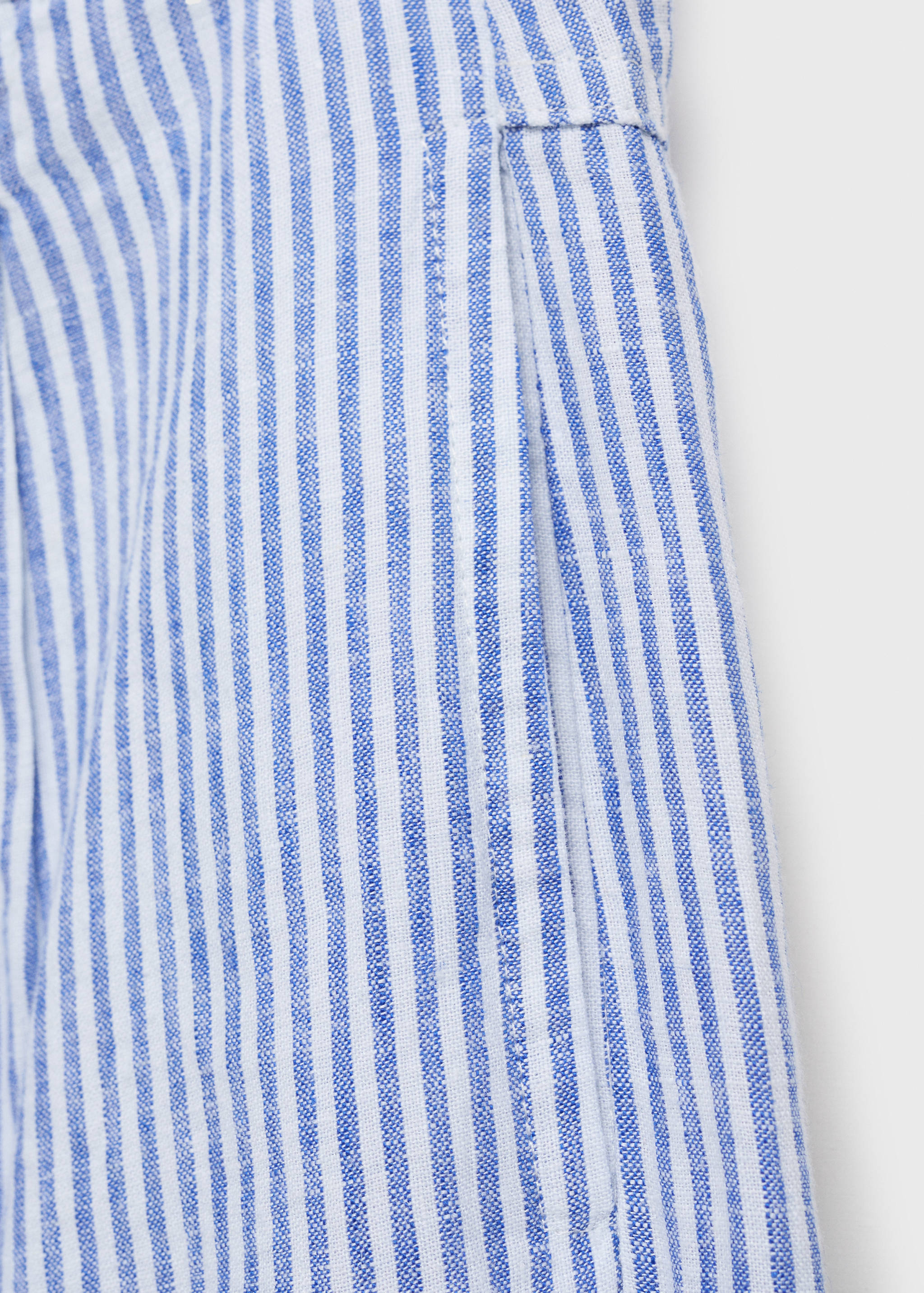 Striped linen-blend pants - Details of the article 8