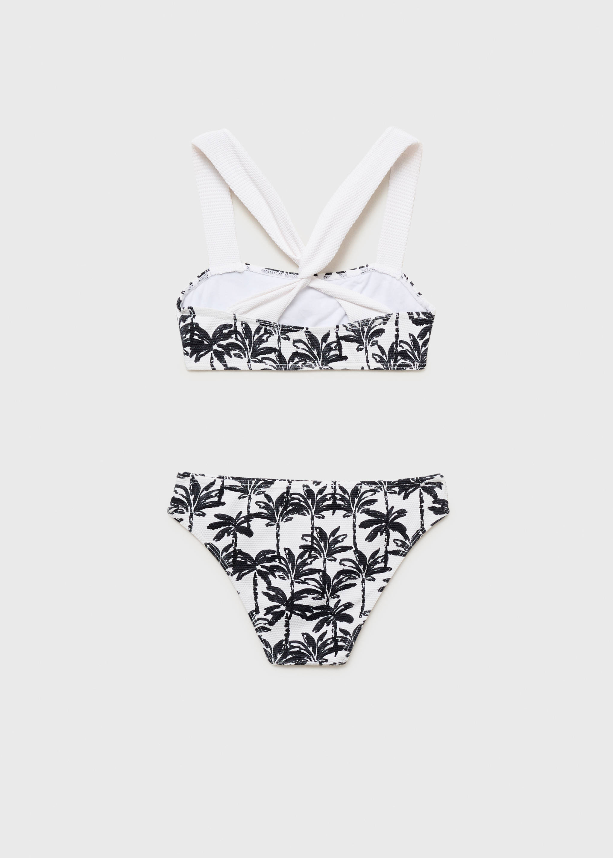 Palm-tree print bikini - Reverse of the article