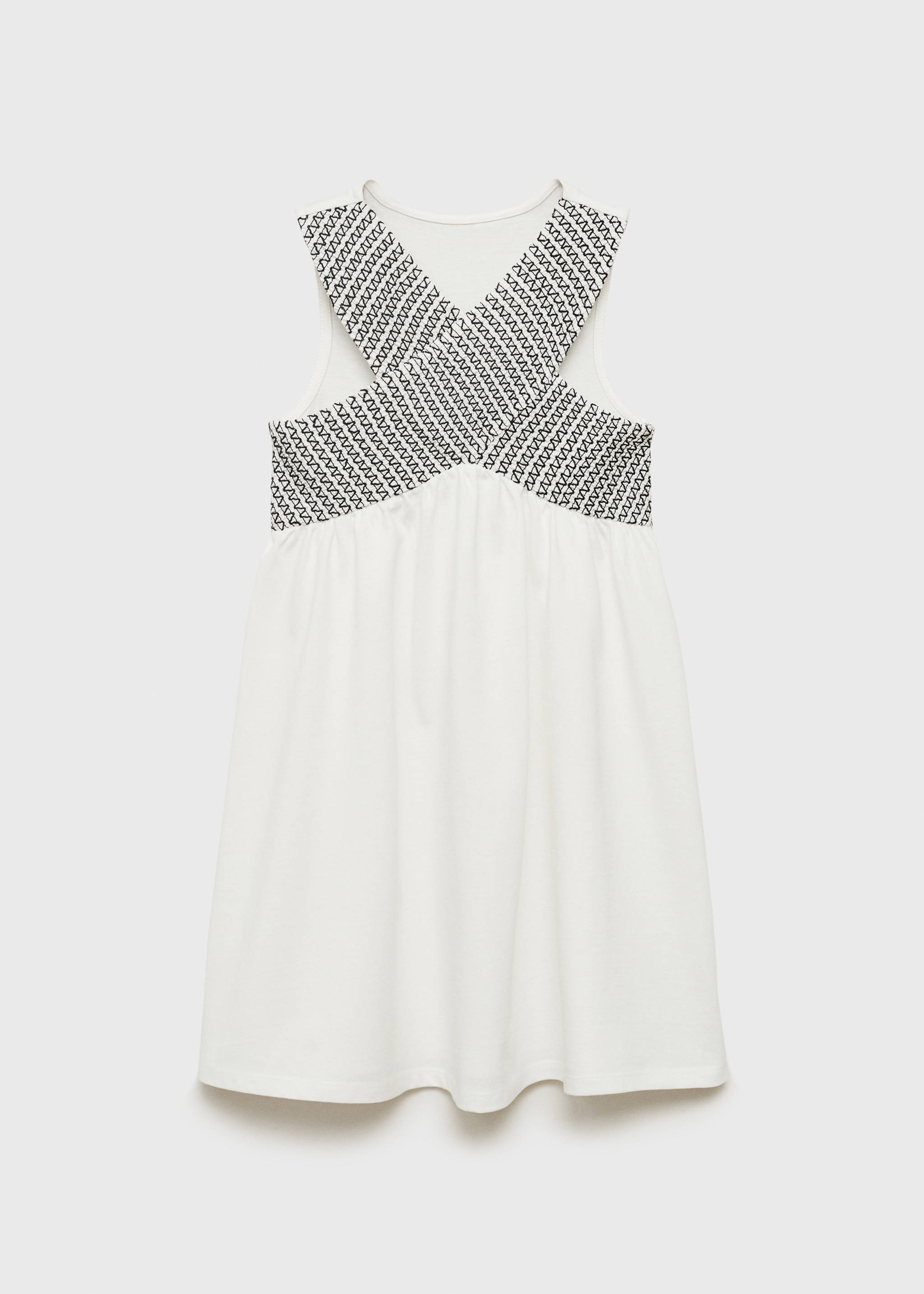 Besticktes Wickelkleid - Rückseite des Artikels