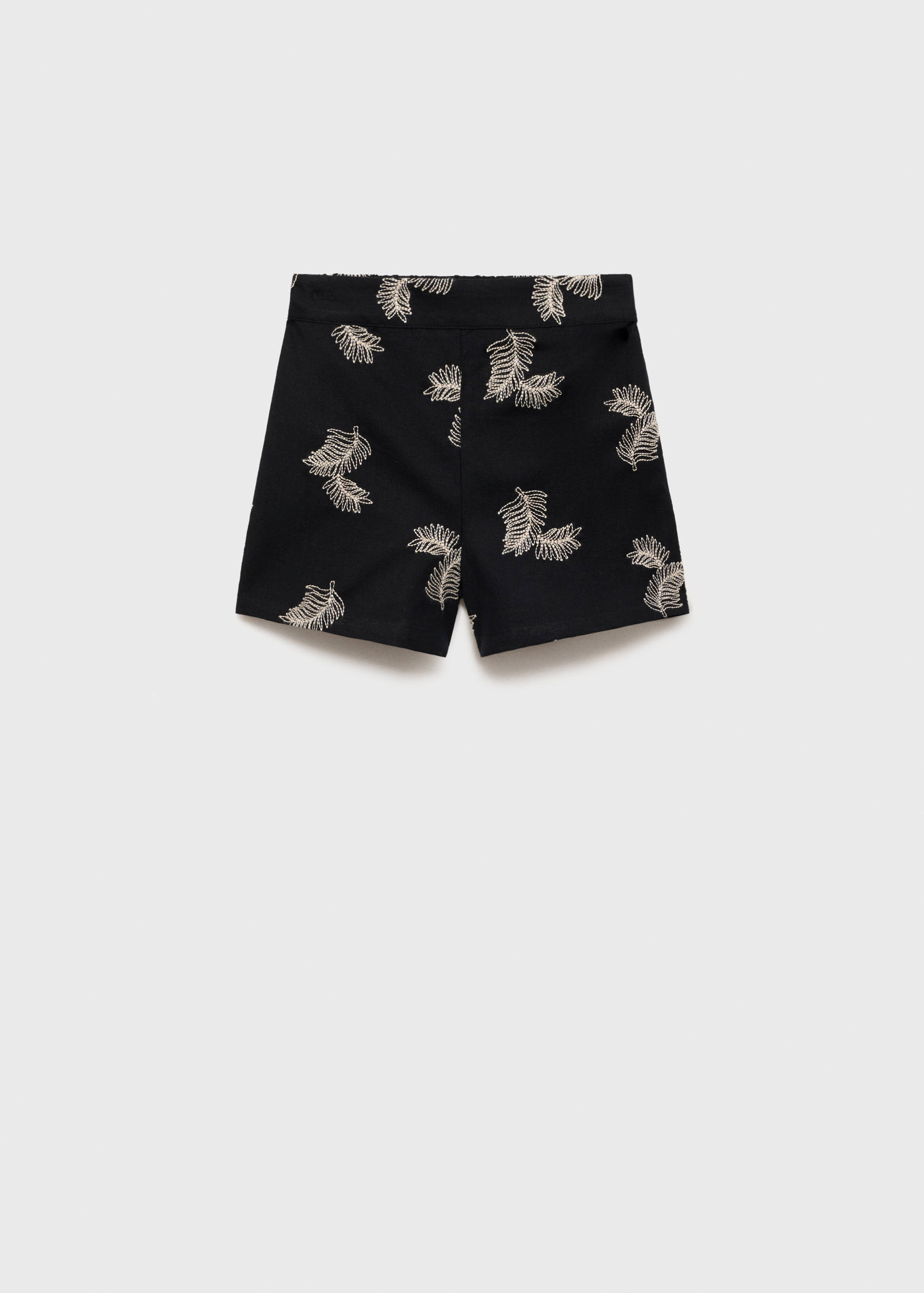 Лляні шорти з вишивкою - Товар без моделі