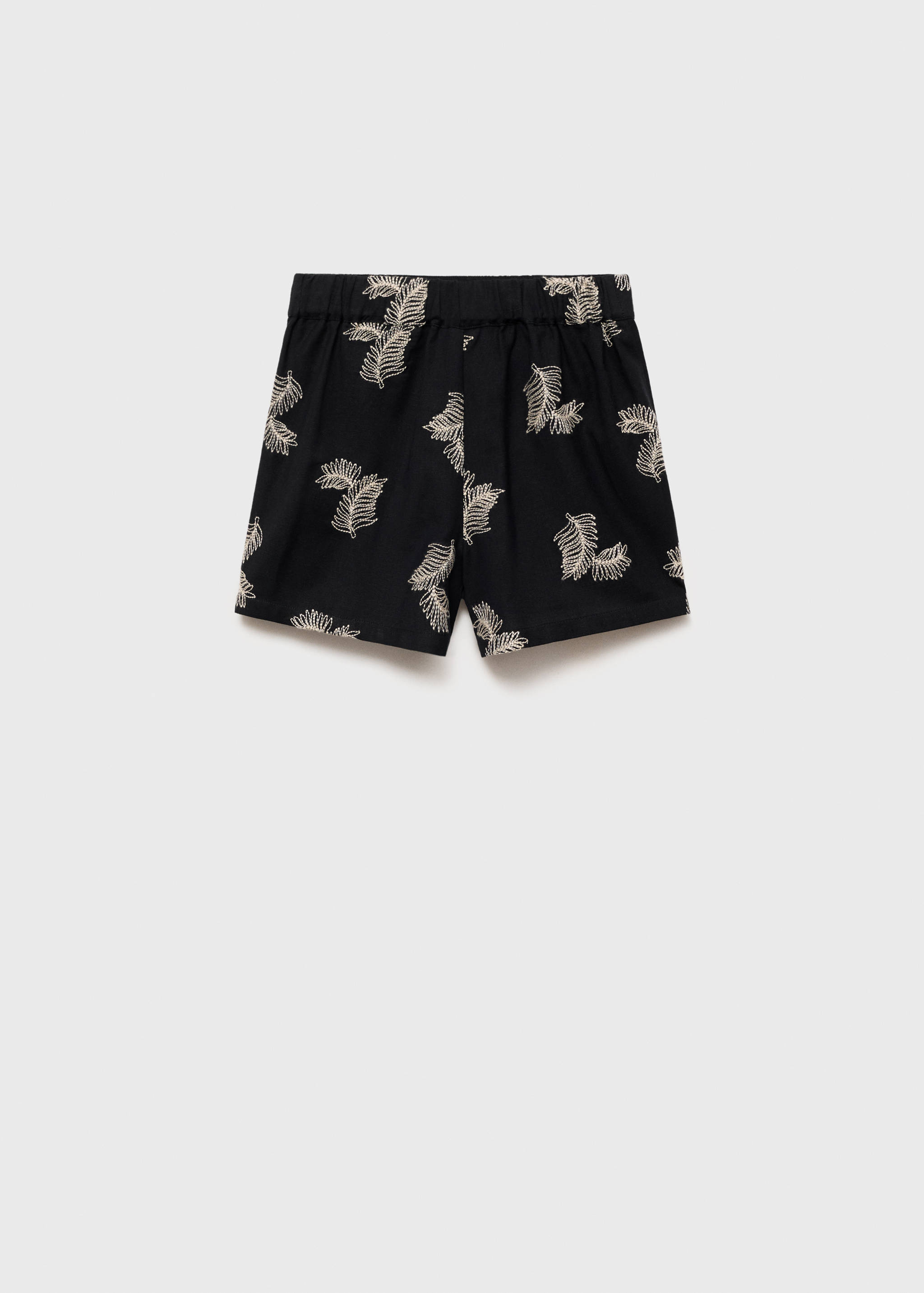 Лляні шорти з вишивкою - Зворотна сторона товару