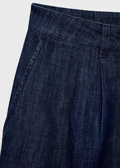 Straight-fit rinse-wash denim bermuda shorts — Open Blue 8