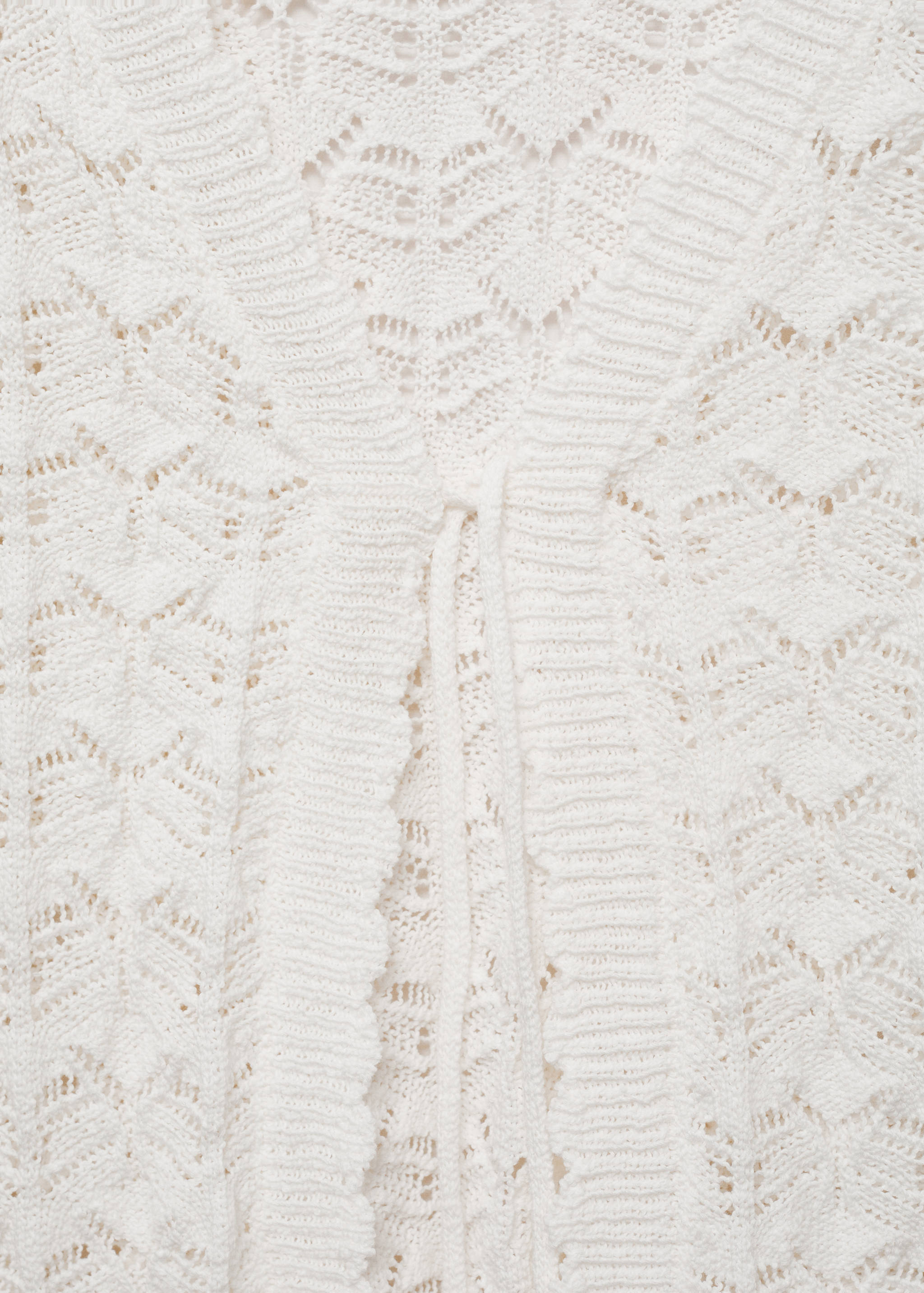 Ζακέτα από κροσέ με κλείσιμο με φιόγκο - Λεπτομέρεια του προϊόντος 8