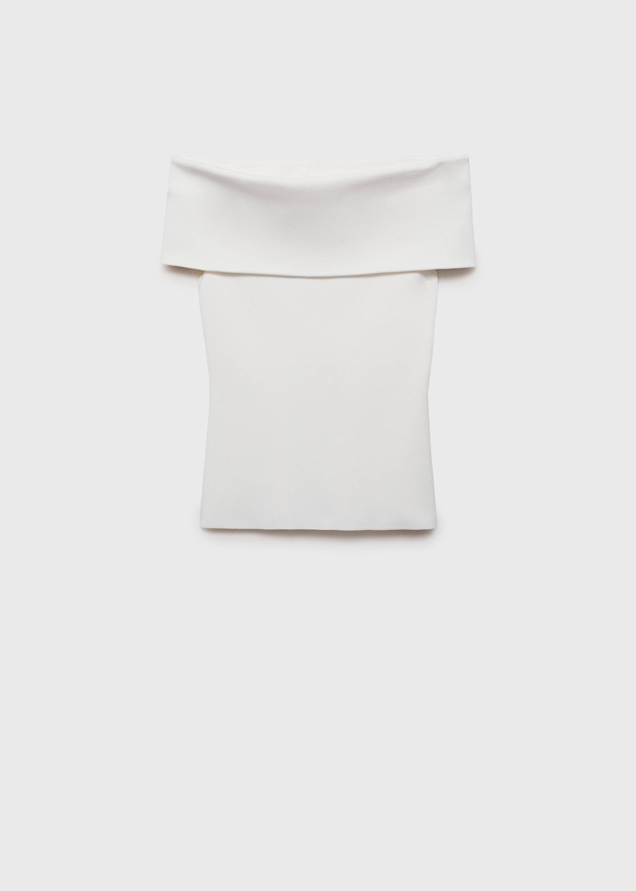 Schulterfreies Stricktop - Artikel ohne Model