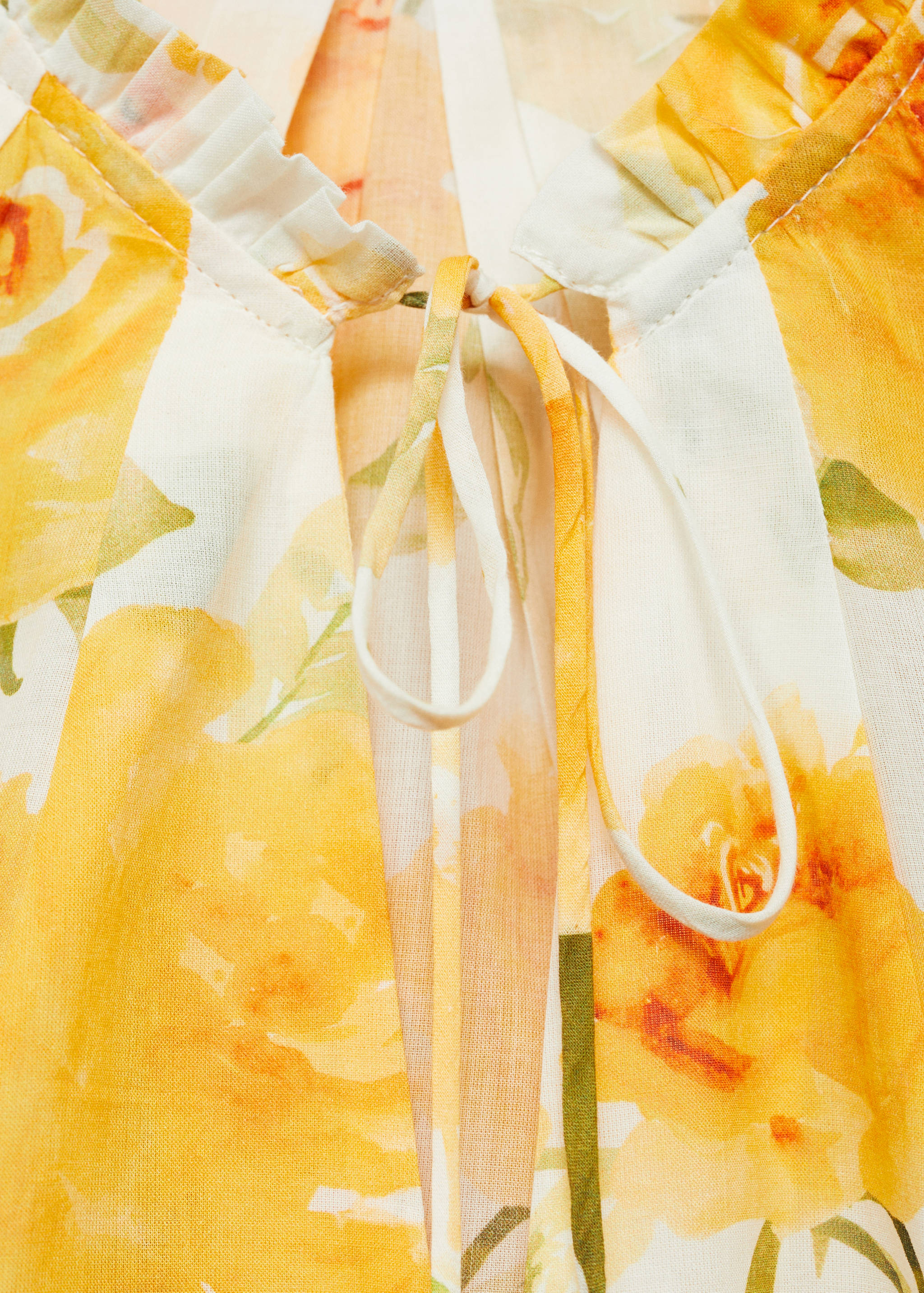 Baumwollbluse mit Blumenmuster - Detail des Artikels 8