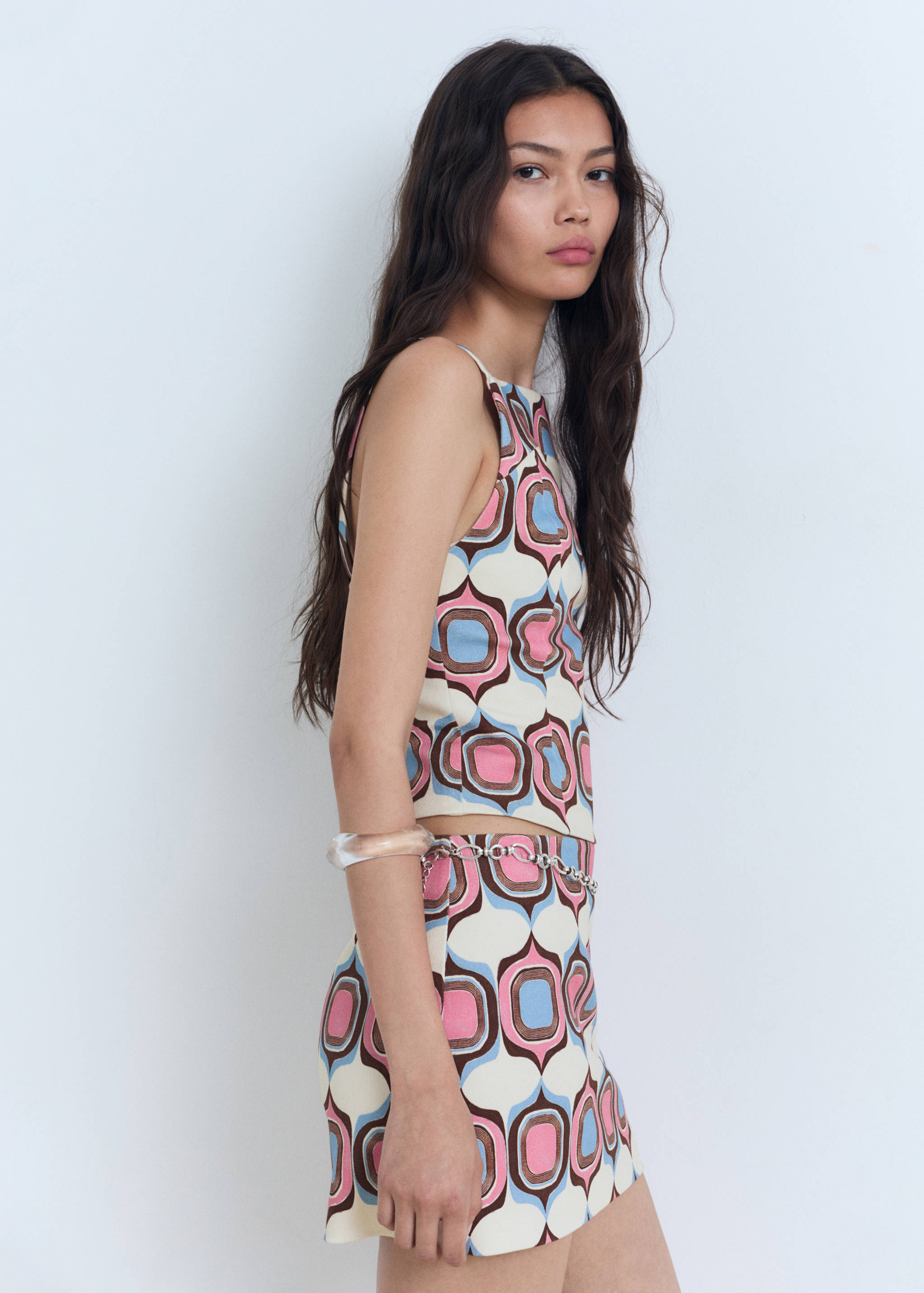 Jupe courte imprimée - Détail de l'article 1