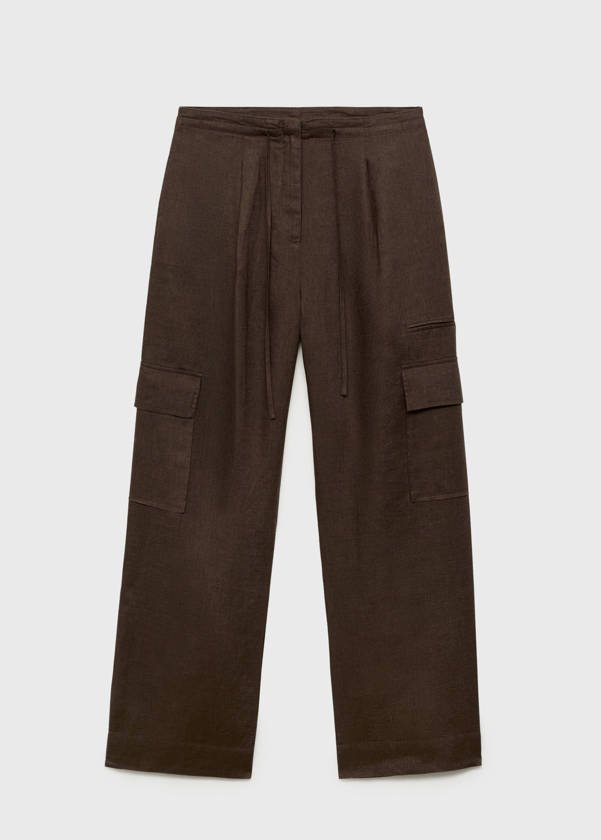 Linen cargo trousers - Article without model